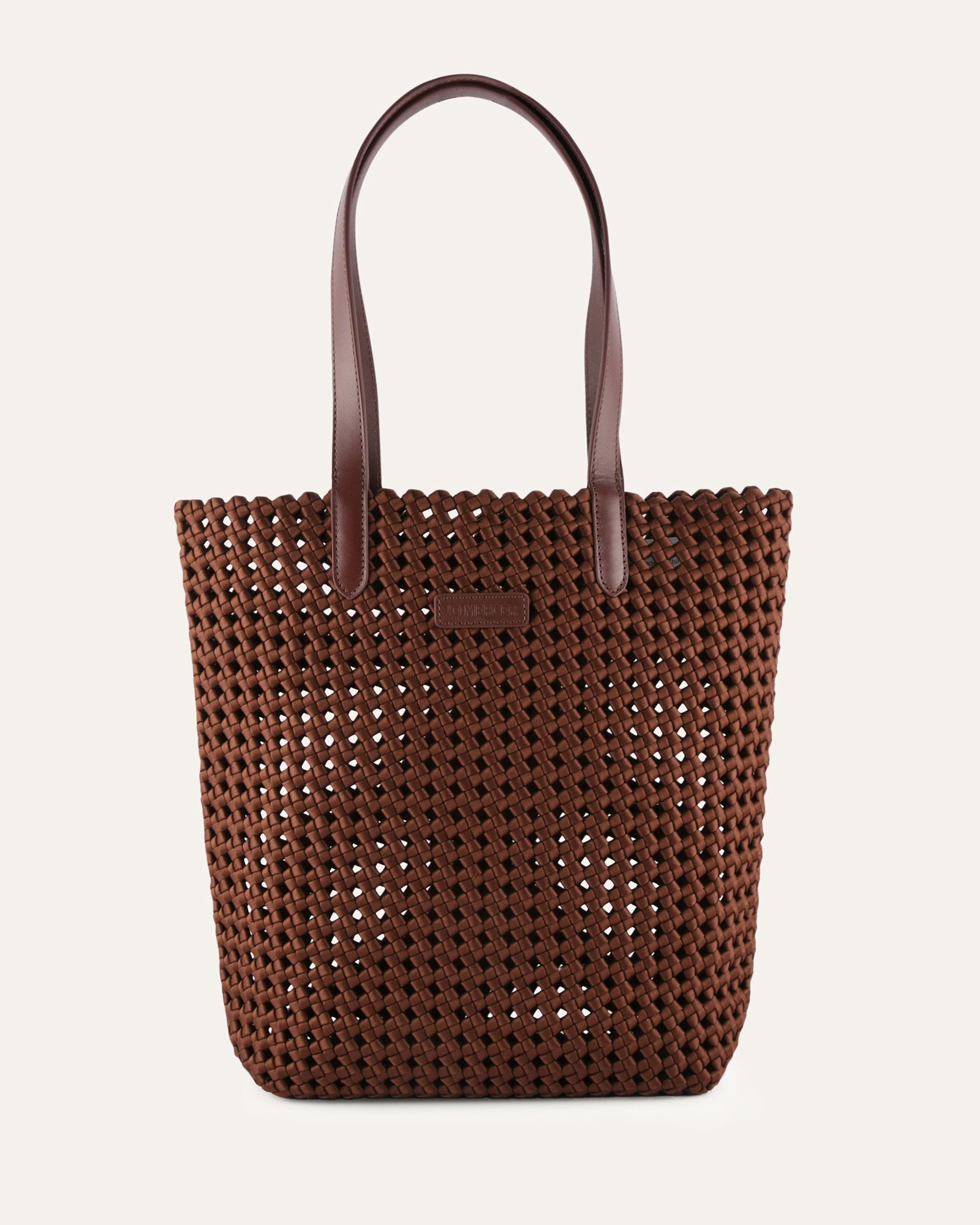 JUPITER TOTE BAG CHOCOLATE SATIN image