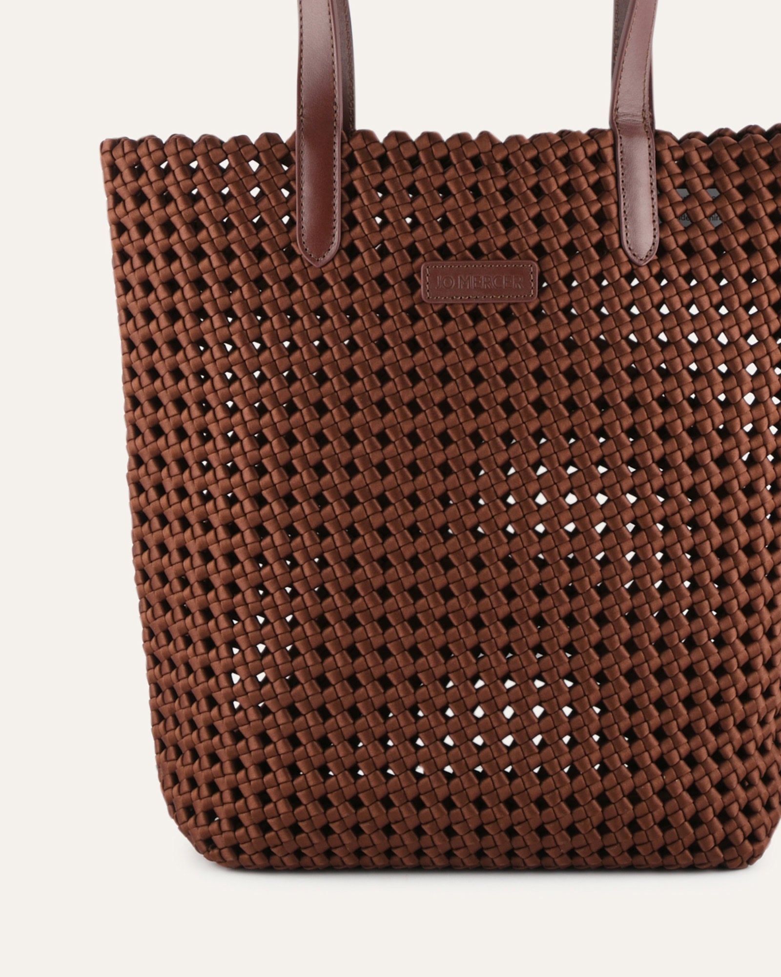 JUPITER TOTE BAG CHOCOLATE SATIN image