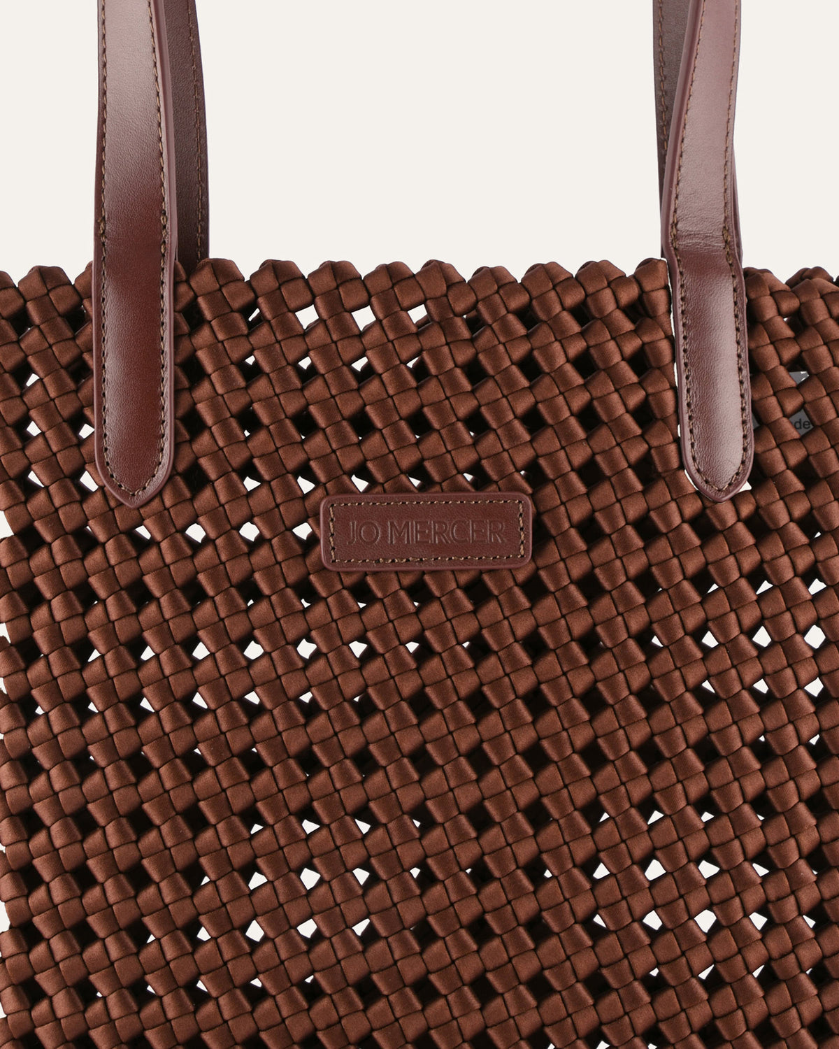 JUPITER TOTE BAG CHOCOLATE SATIN