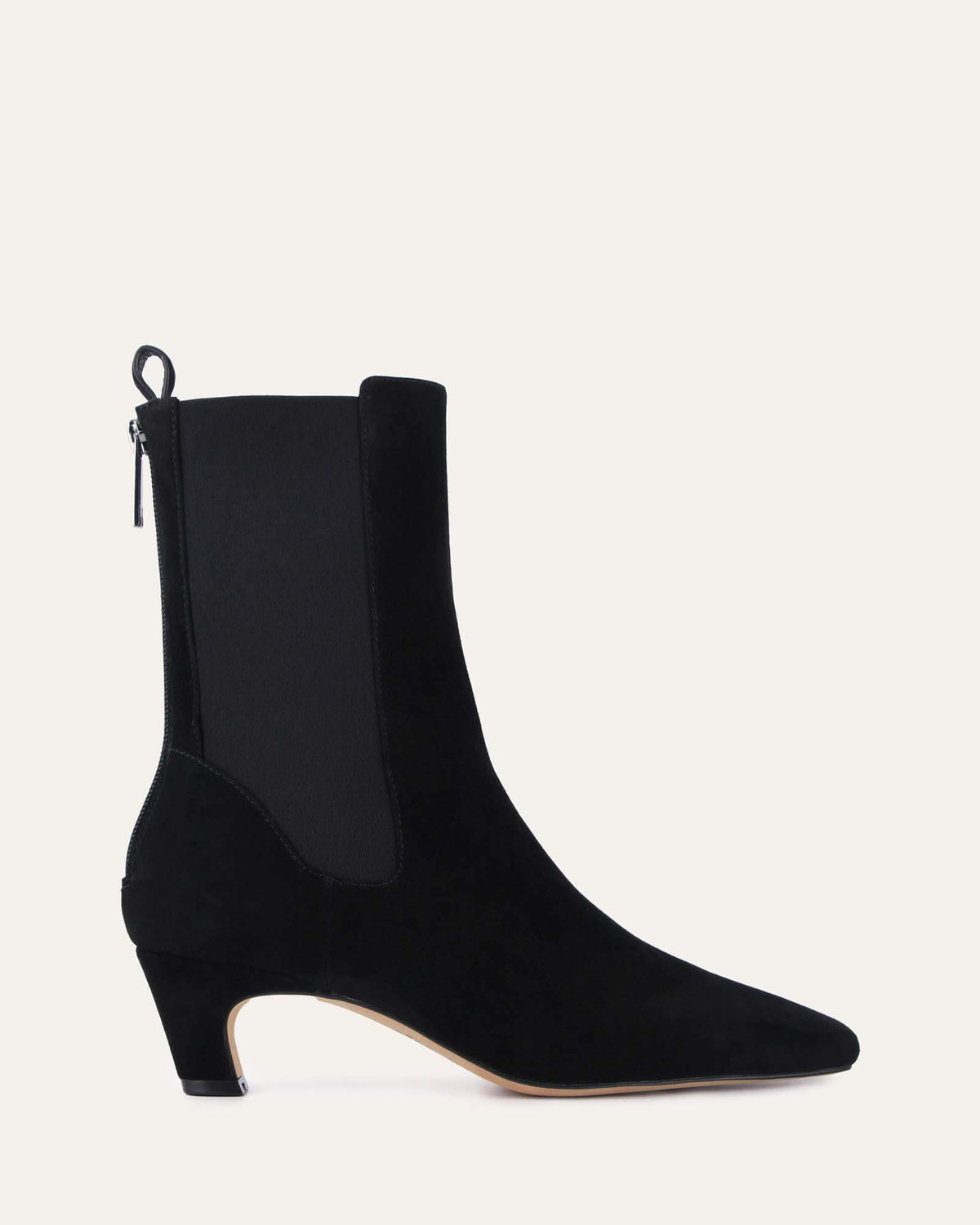 KACEY MID ANKLE BOOTS BLACK SUEDE