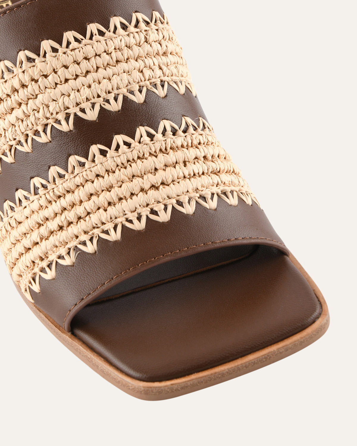 KEATING MID HEEL SANDALS PECAN LEATHER