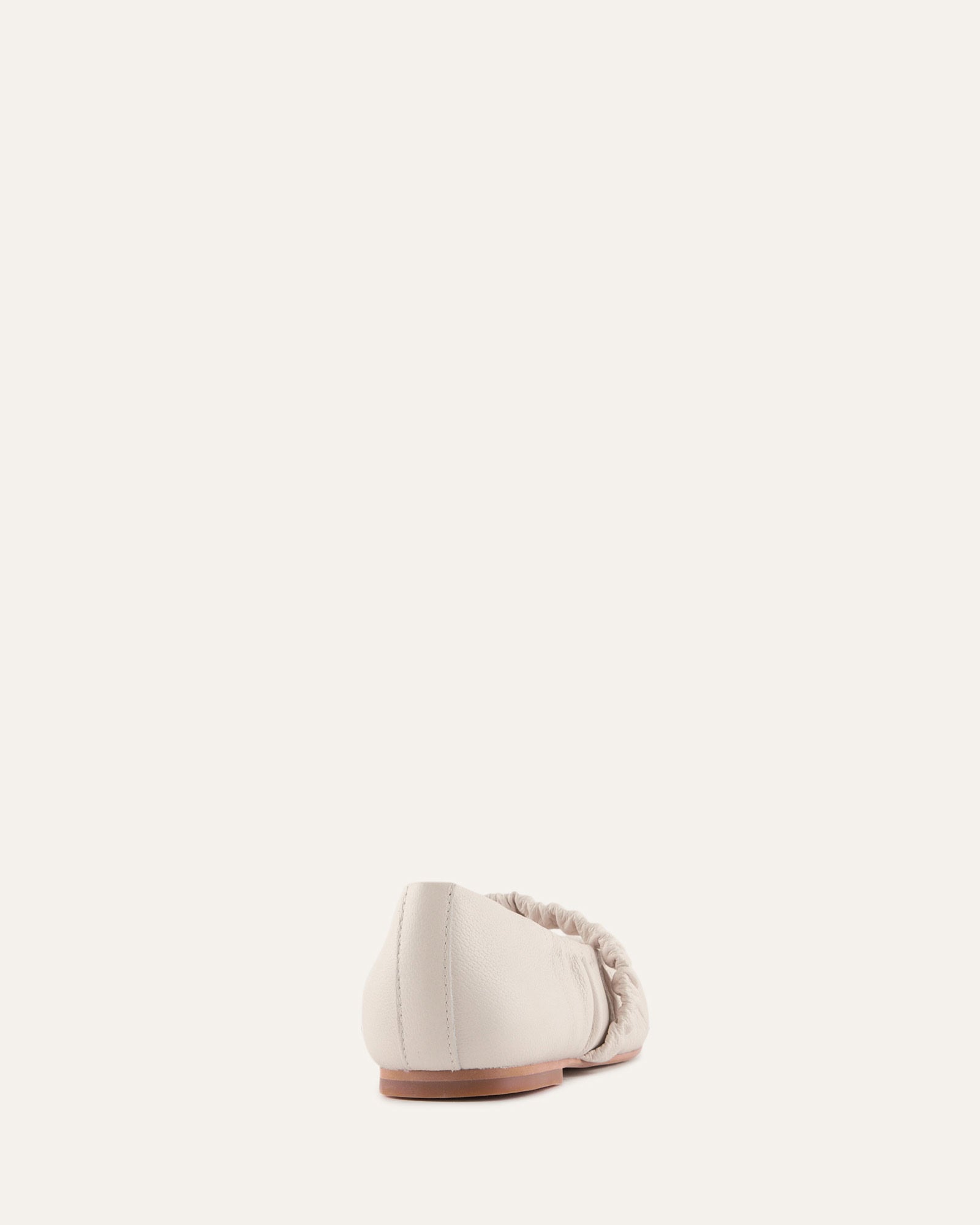 KEELY BALLET FLATS OFF WHITE LEATHER image