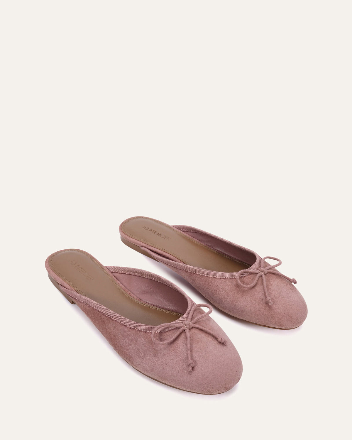 KELSEY CASUAL FLATS MULE ROSE SUEDE