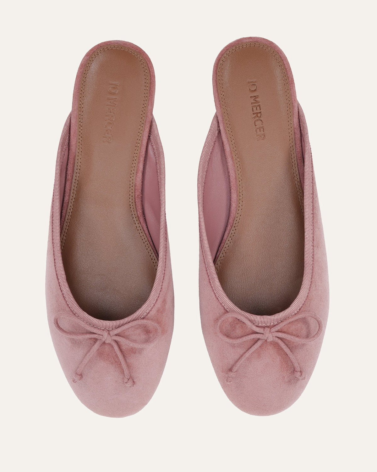KELSEY CASUAL FLATS MULE ROSE SUEDE