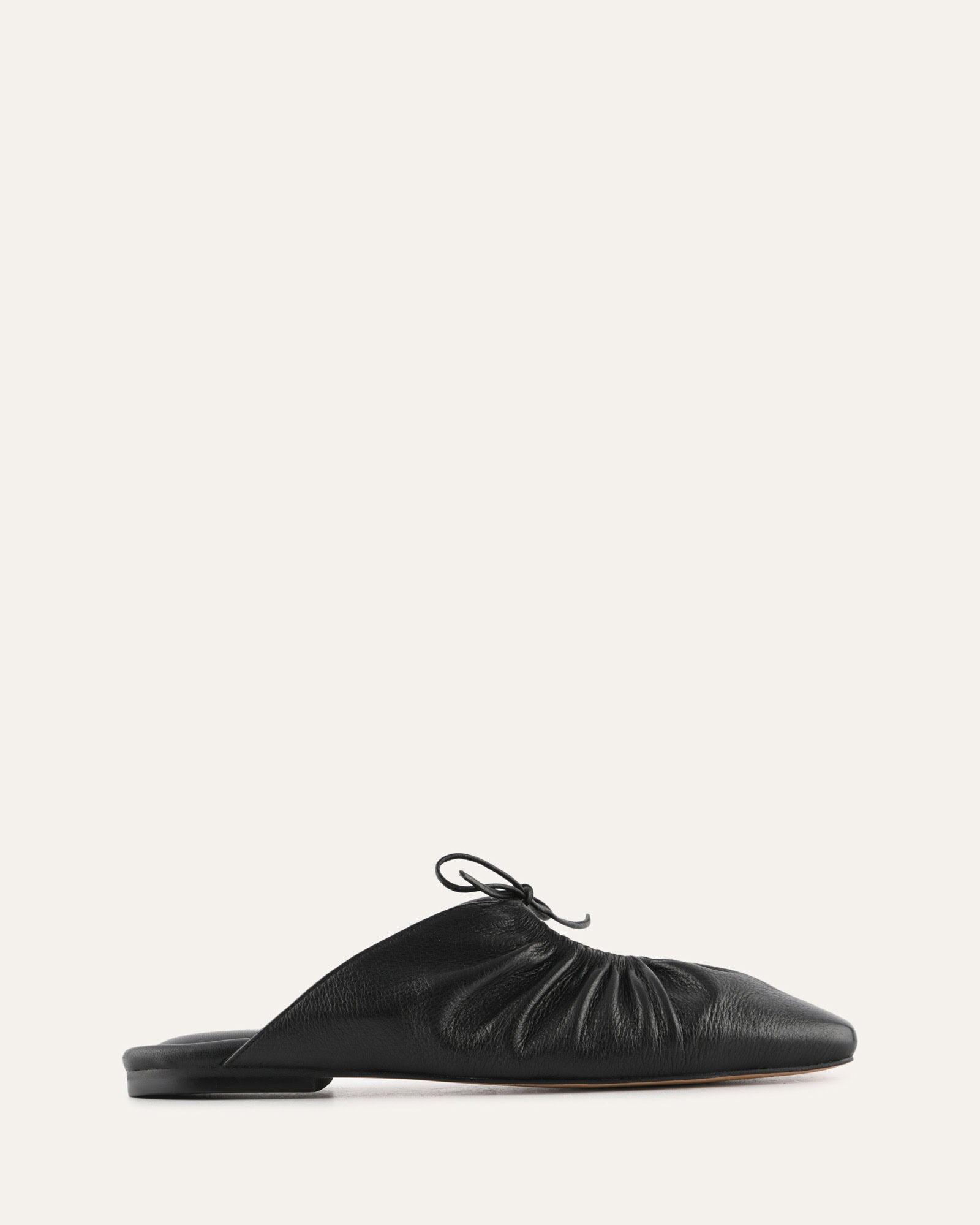 KEVA CASUAL FLATS BLACK LEATHER image
