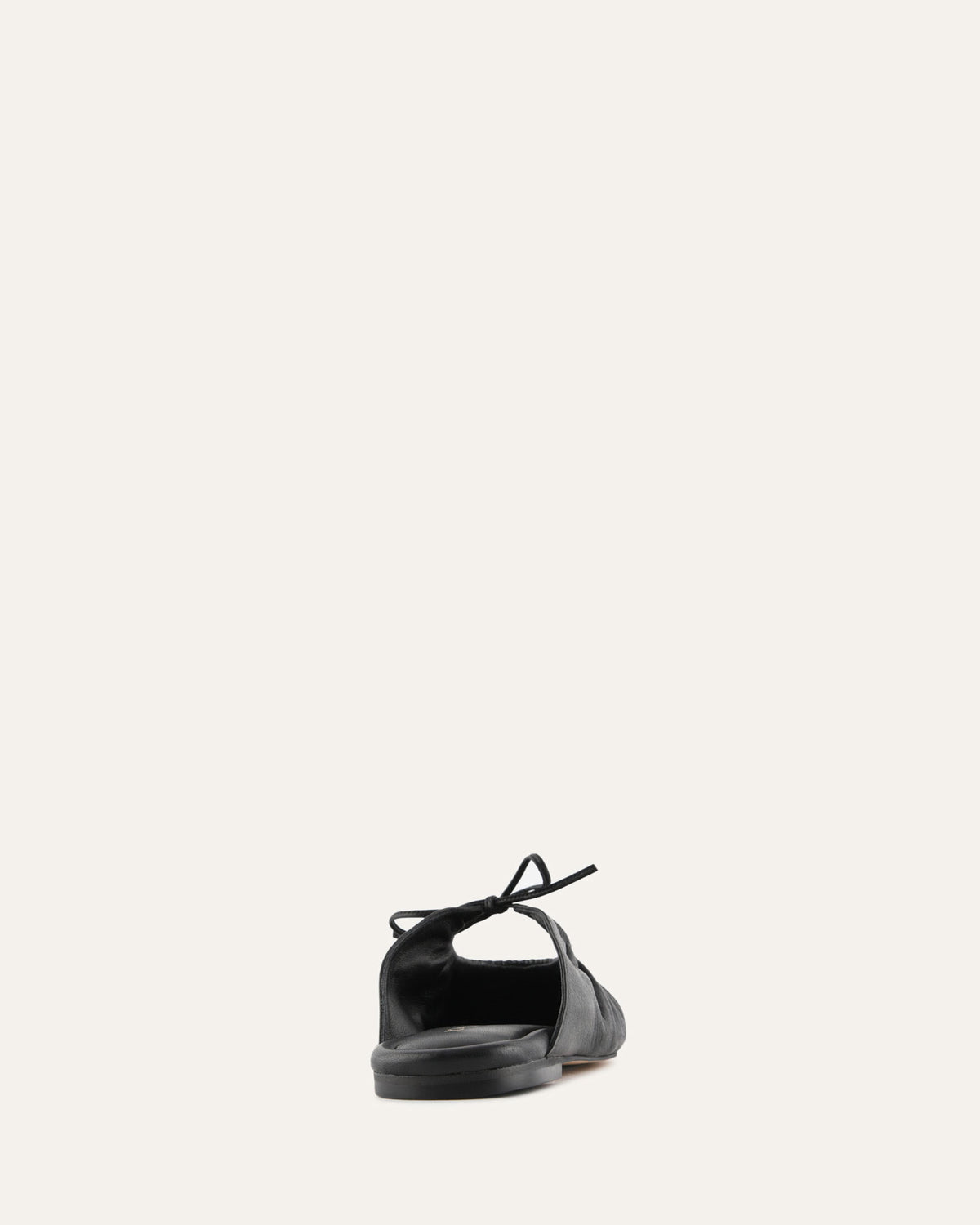KEVA CASUAL FLATS BLACK LEATHER