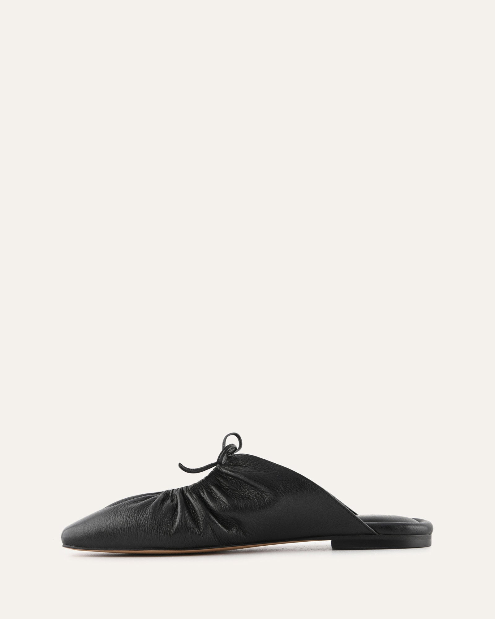 KEVA CASUAL FLATS BLACK LEATHER image