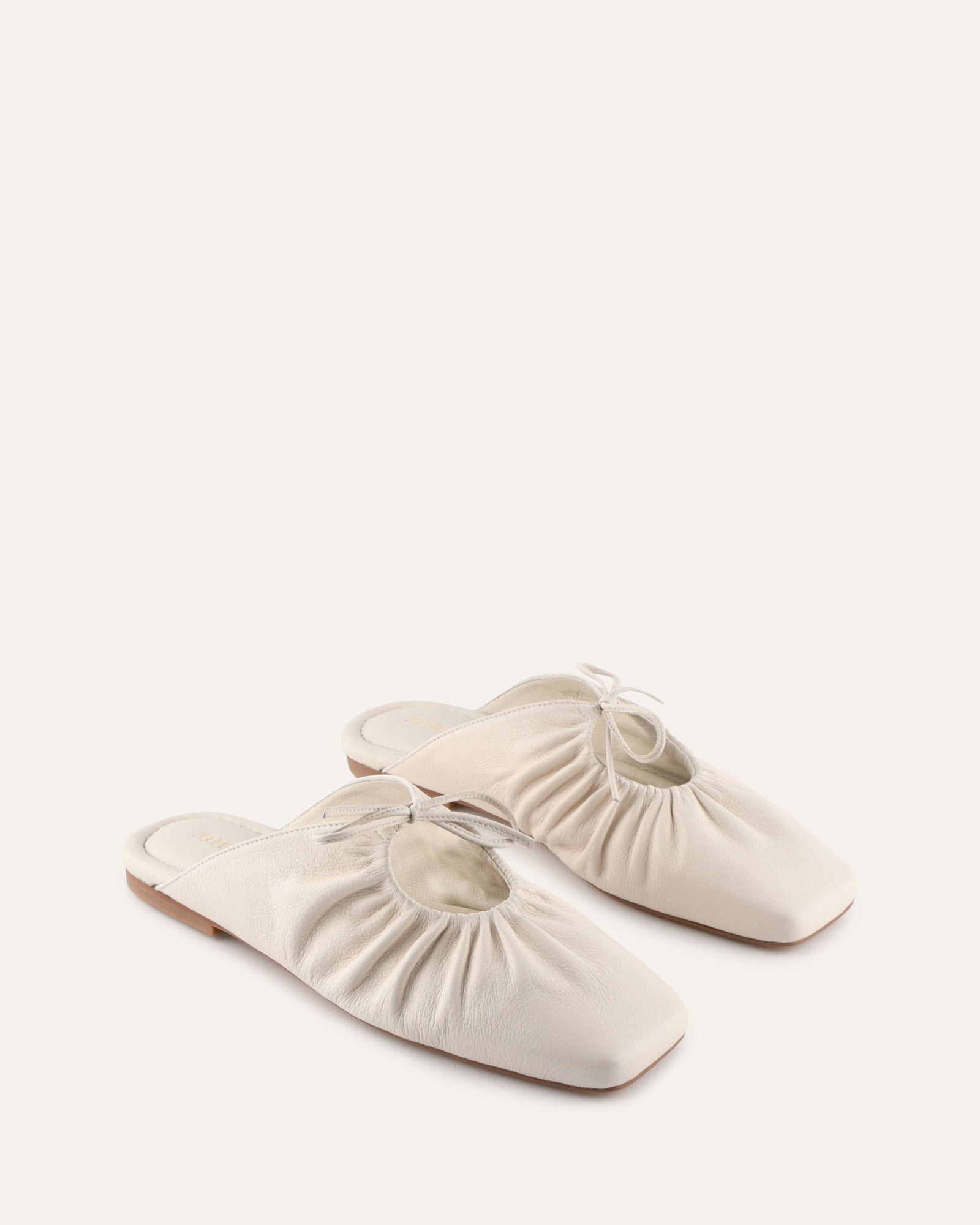 KEVA CASUAL FLATS OFF WHITE LEATHER image