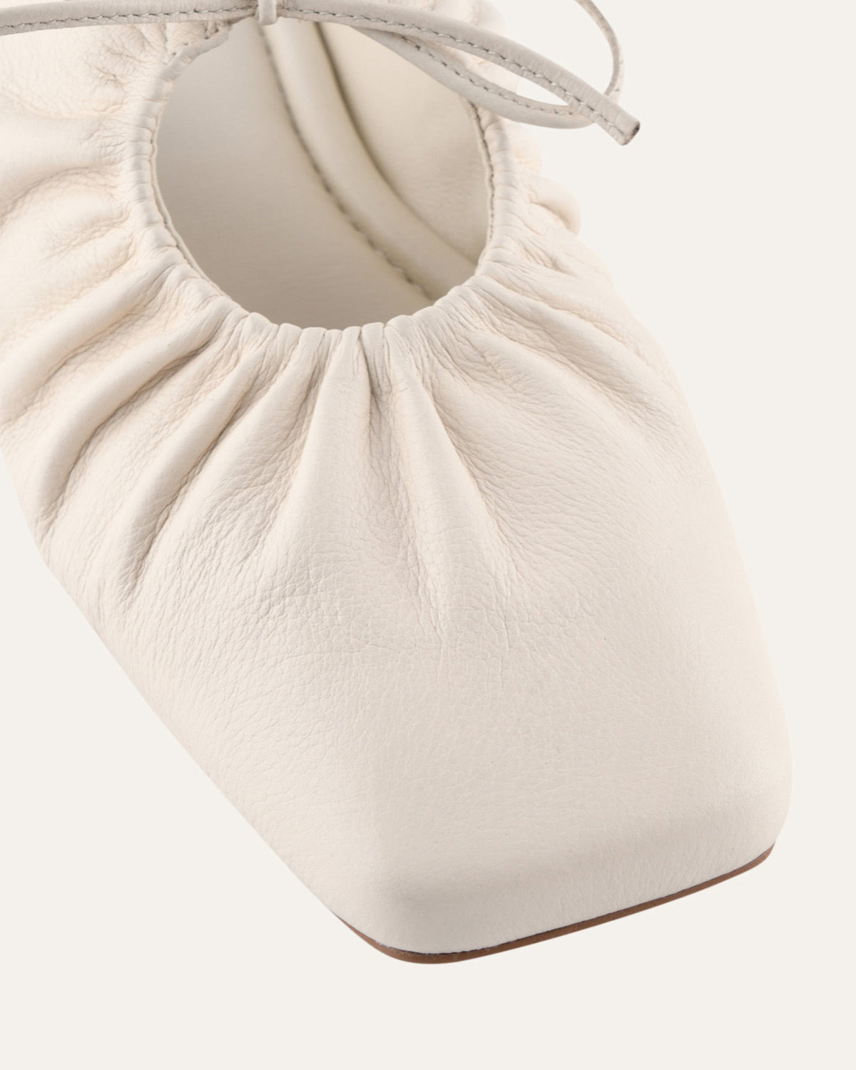 KEVA CASUAL FLATS OFF WHITE LEATHER