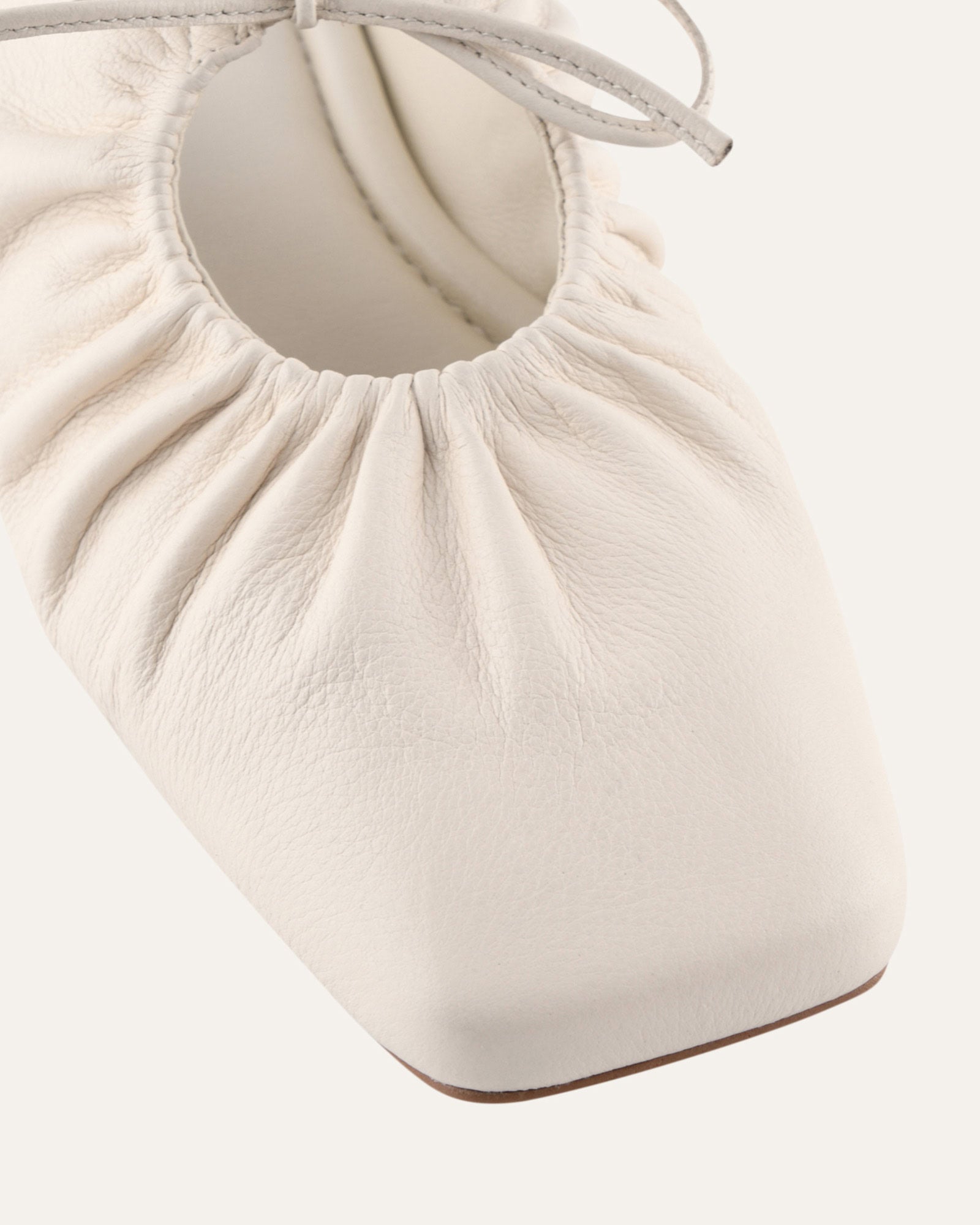 KEVA CASUAL FLATS OFF WHITE LEATHER image