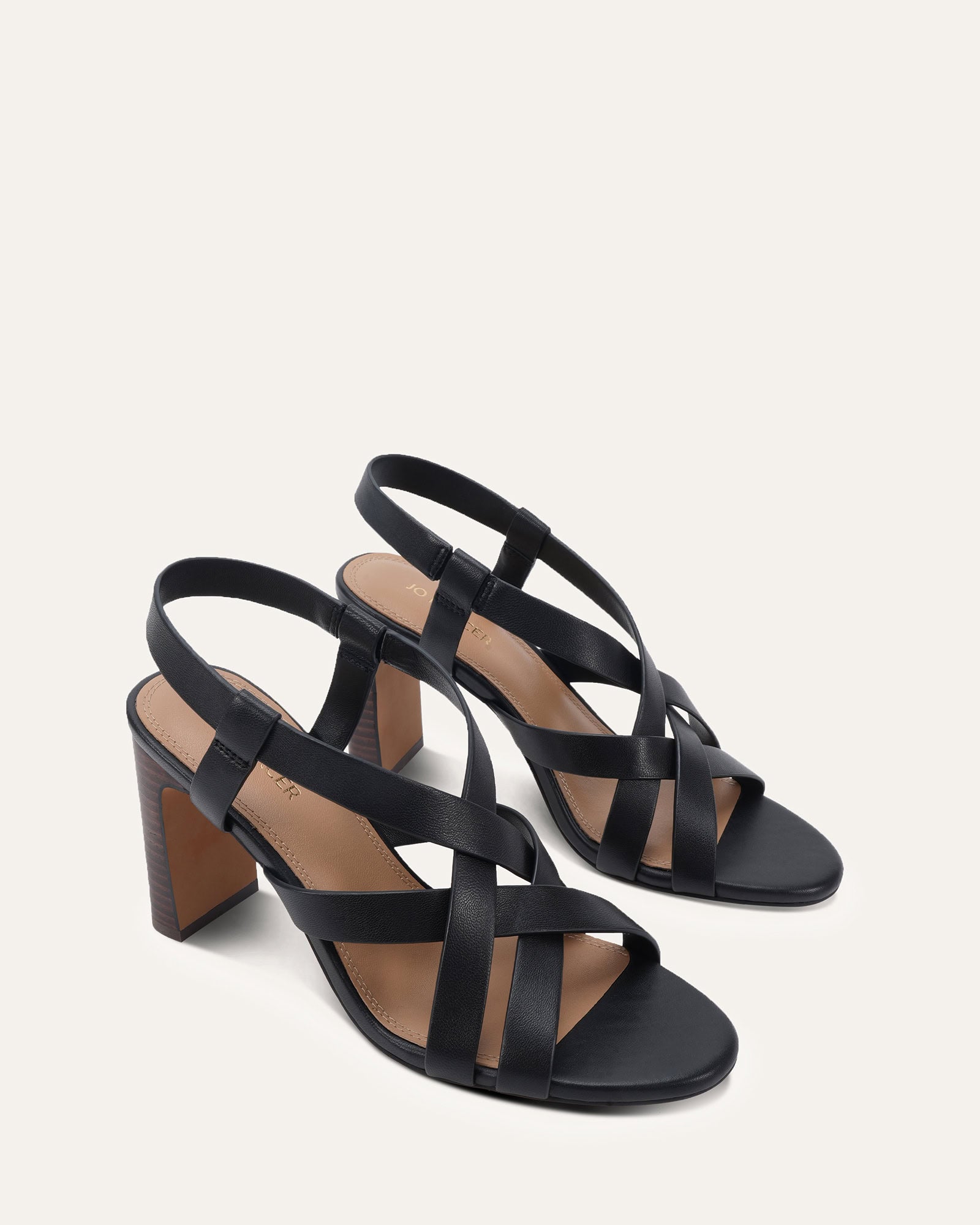 KHAI HIGH SANDALS BLACK LEATHER image