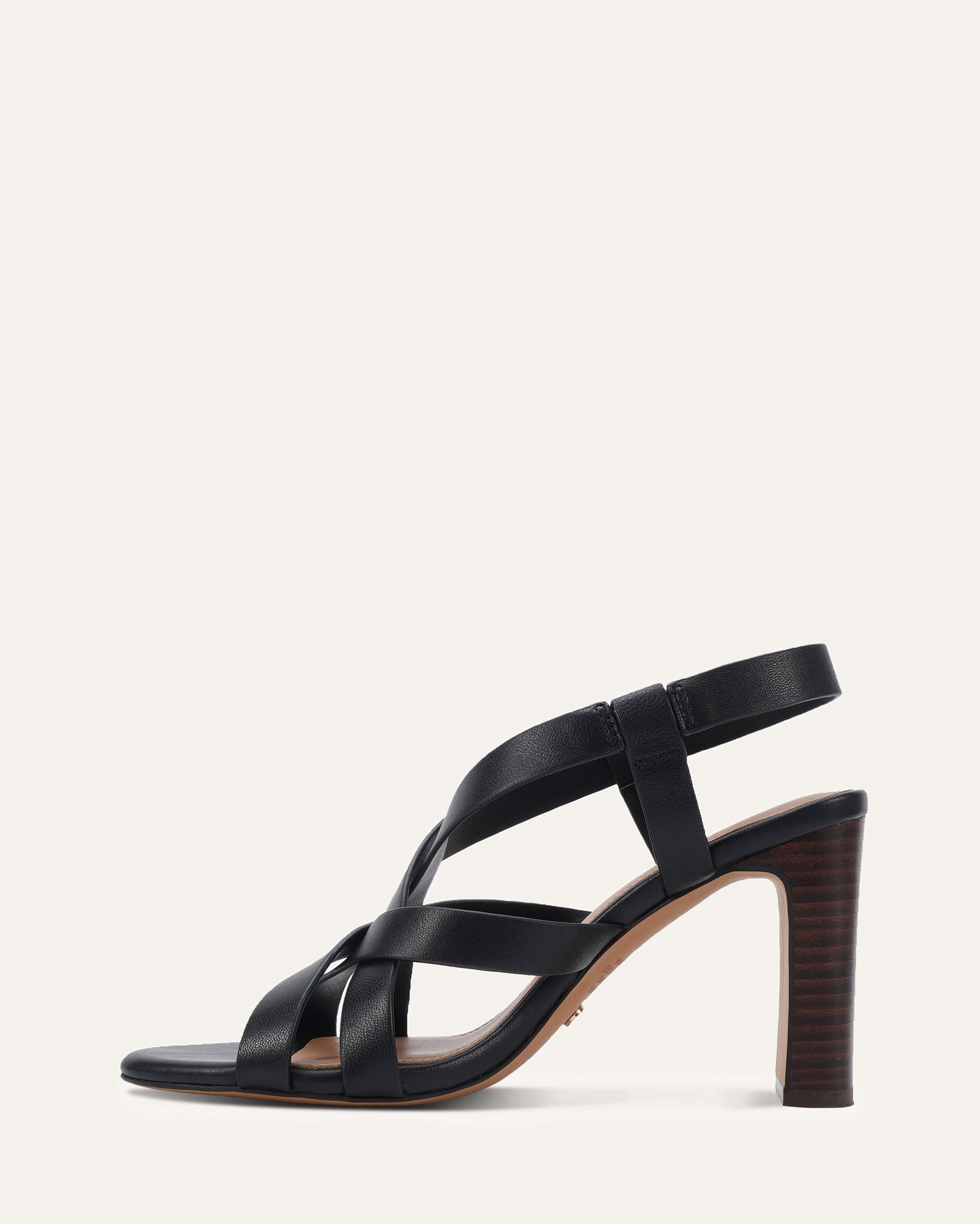 KHAI HIGH SANDALS BLACK LEATHER image