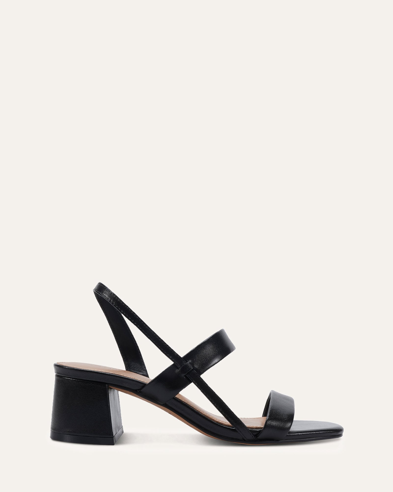 KIMBA MID SANDALS BLACK LEATHER image