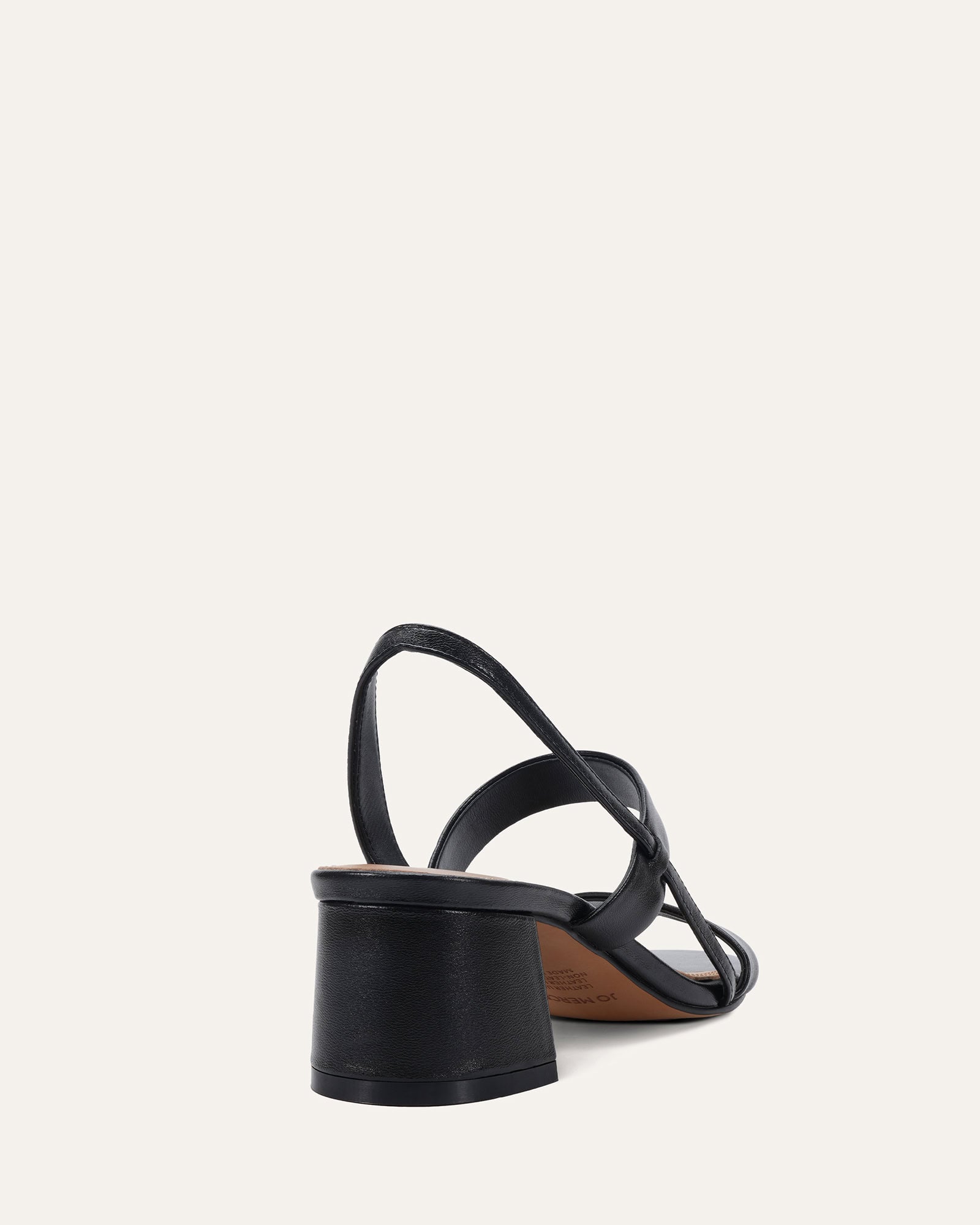 KIMBA MID SANDALS BLACK LEATHER image