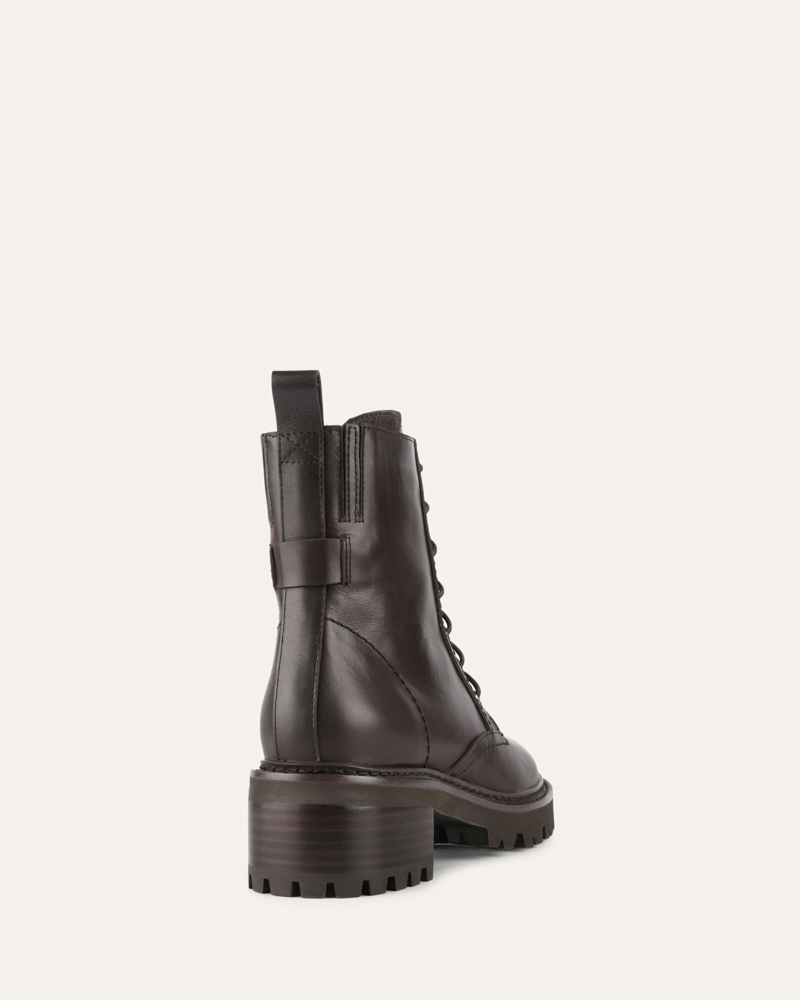 KODA FLAT ANKLE BOOTS CACAO LEATHER image