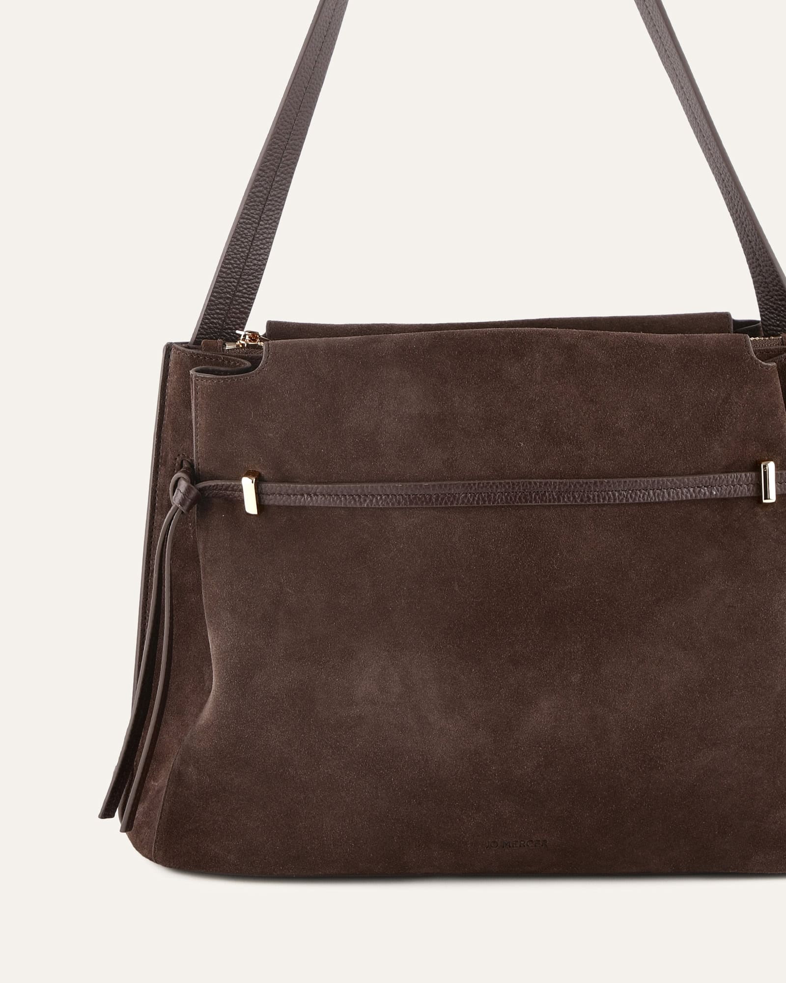 KORA TOTE BAG BITTER CHOC SUEDE image