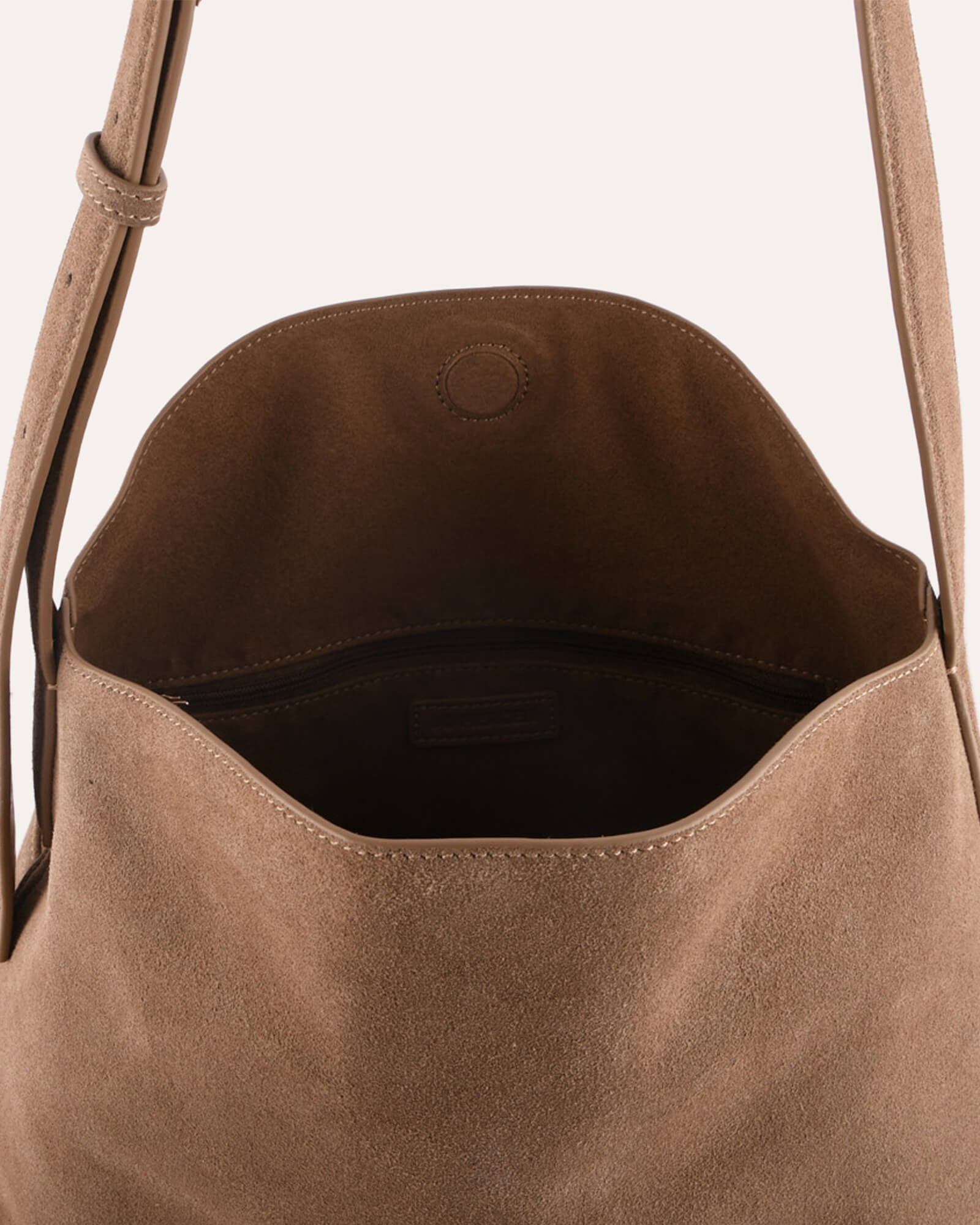LANDRY CROSSBODY BAG LATTE SUEDE image