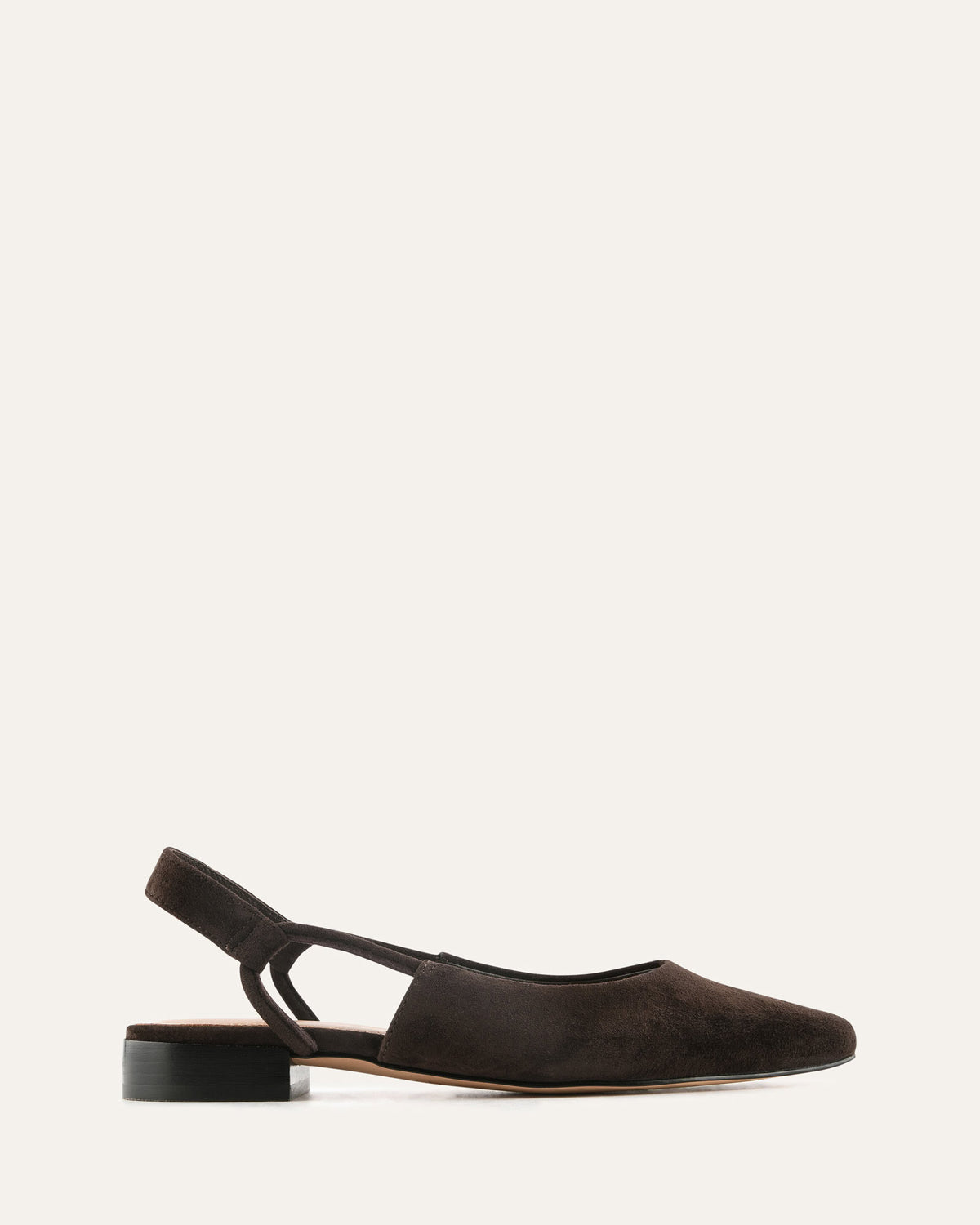 LARISSA DRESS FLATS BITTER CHOC SUEDE