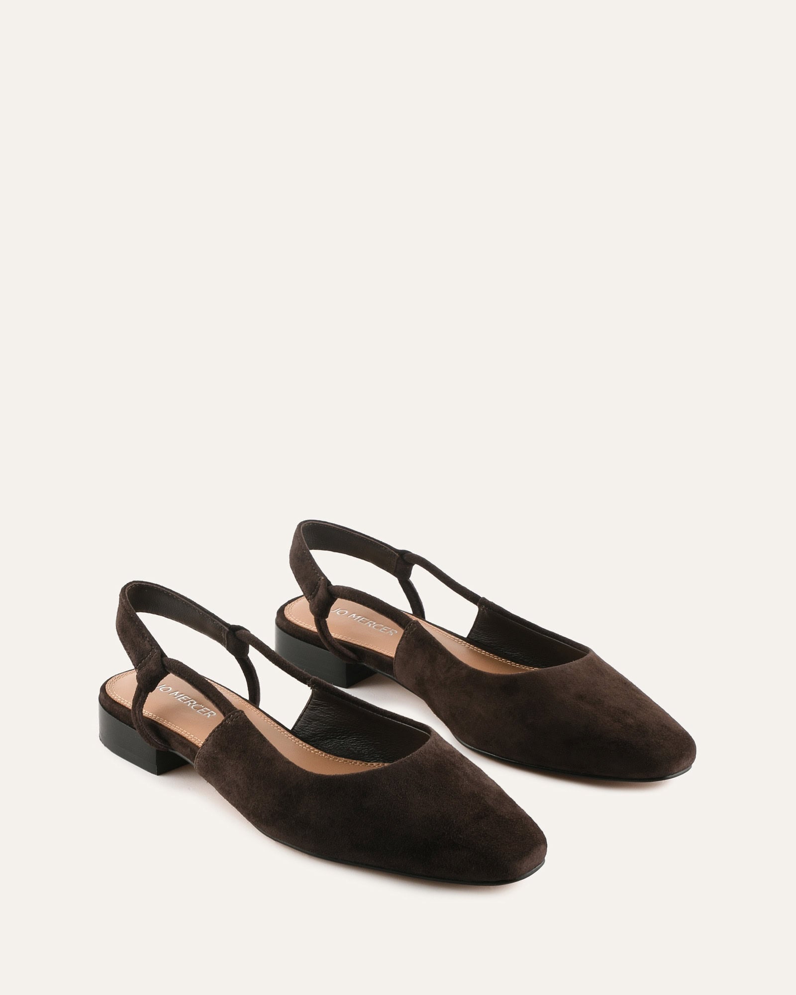 LARISSA DRESS FLATS BITTER CHOC SUEDE image