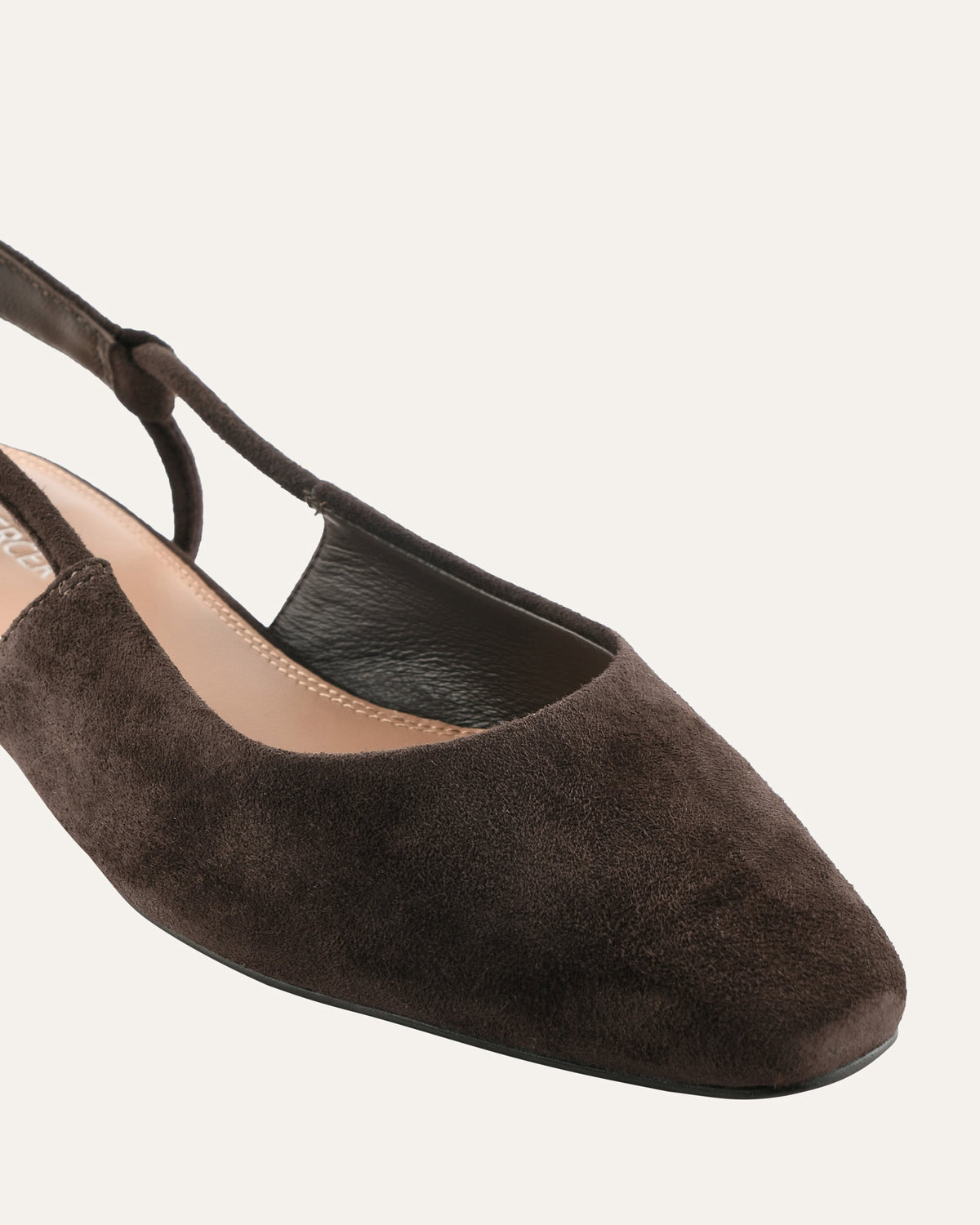 LARISSA DRESS FLATS BITTER CHOC SUEDE