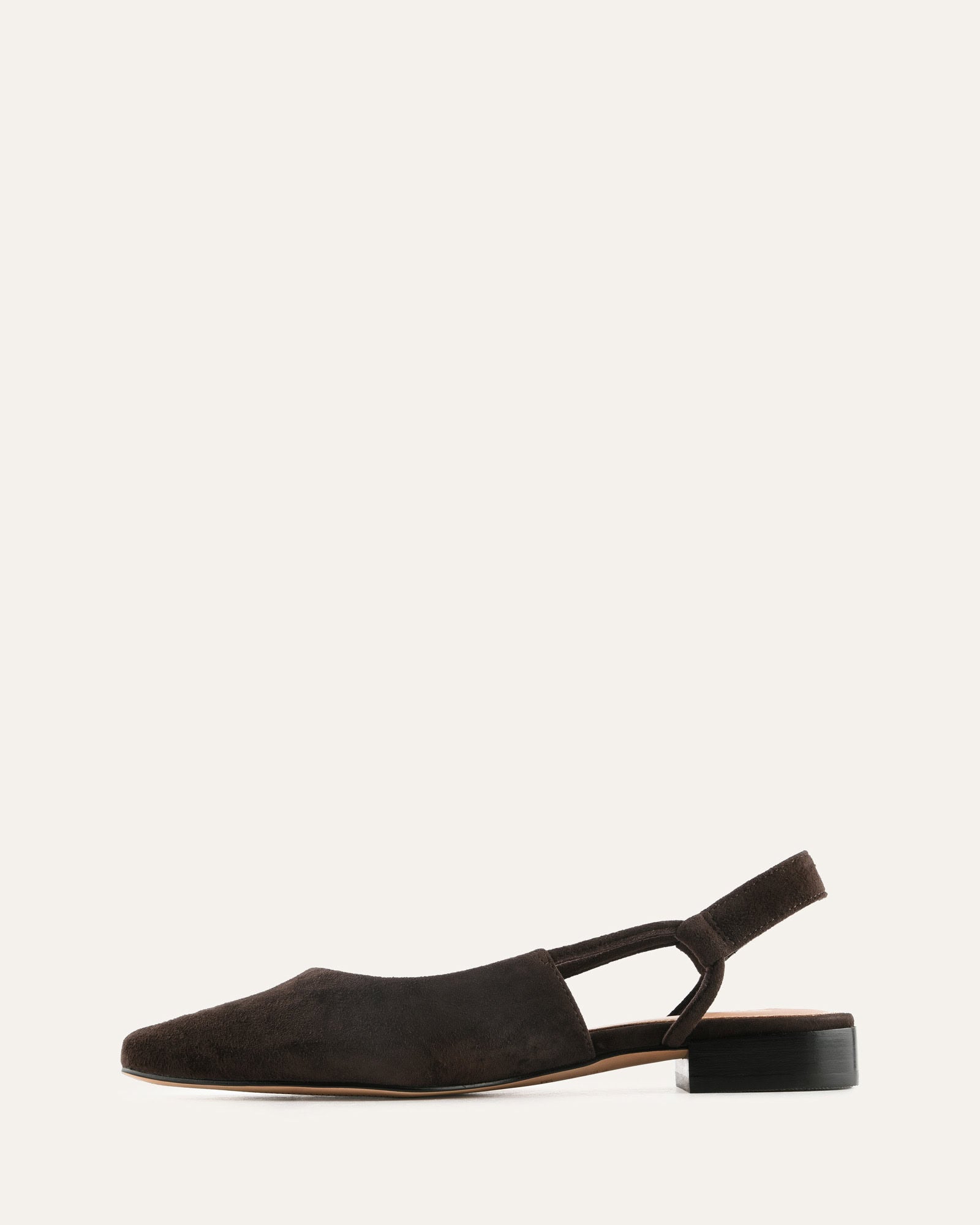 LARISSA DRESS FLATS BITTER CHOC SUEDE image