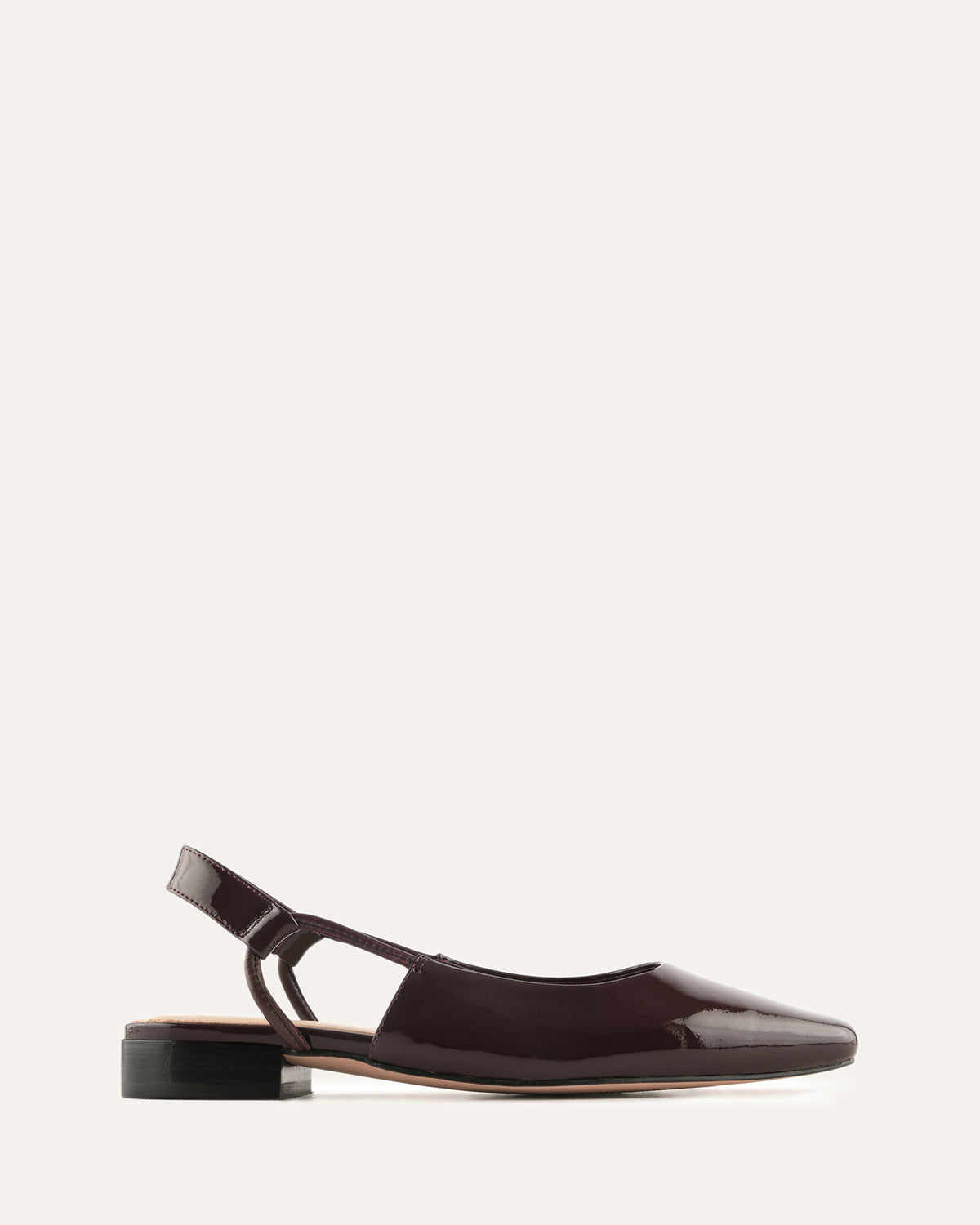 LARISSA DRESS FLATS MERLOT PATENT