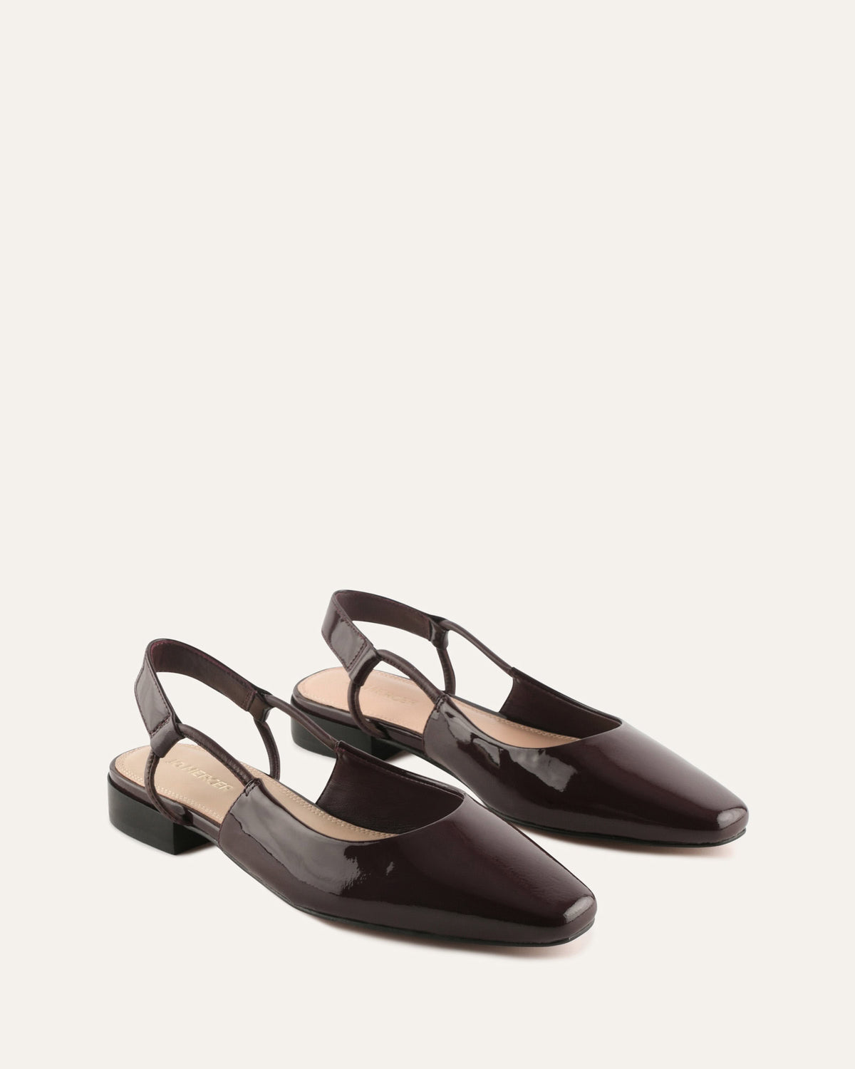 LARISSA DRESS FLATS MERLOT PATENT