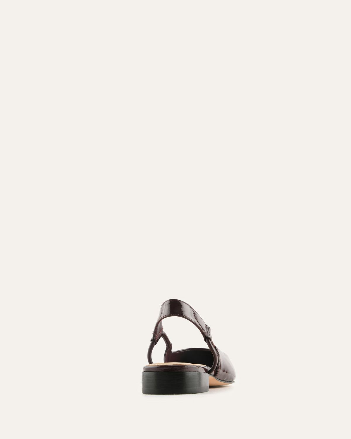 LARISSA DRESS FLATS MERLOT PATENT