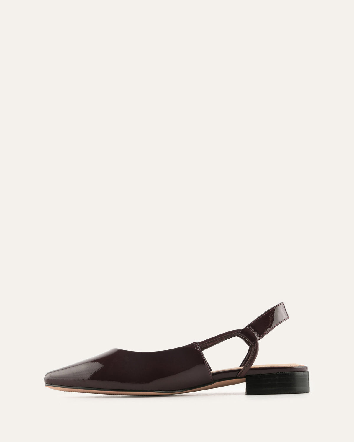 LARISSA DRESS FLATS MERLOT PATENT