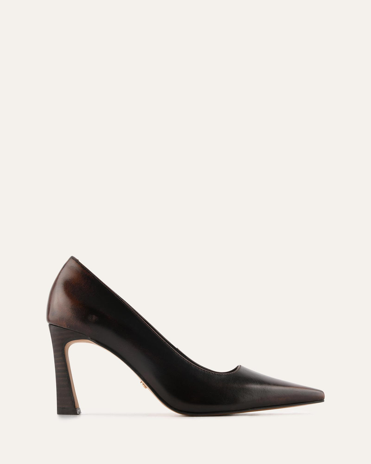 LAWSEN HIGH HEELS CHOCOLATE LEATHER