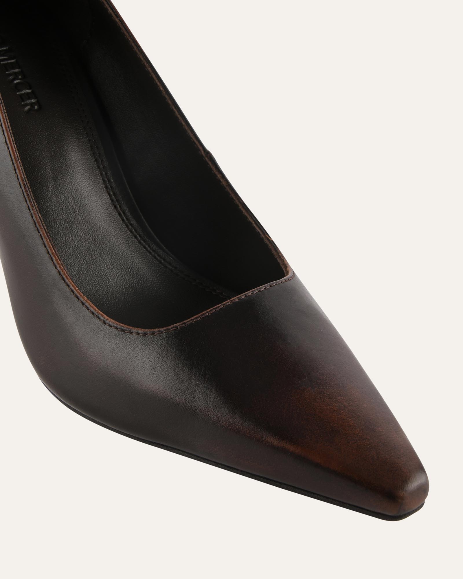 LAWSEN HIGH HEELS CHOCOLATE LEATHER image