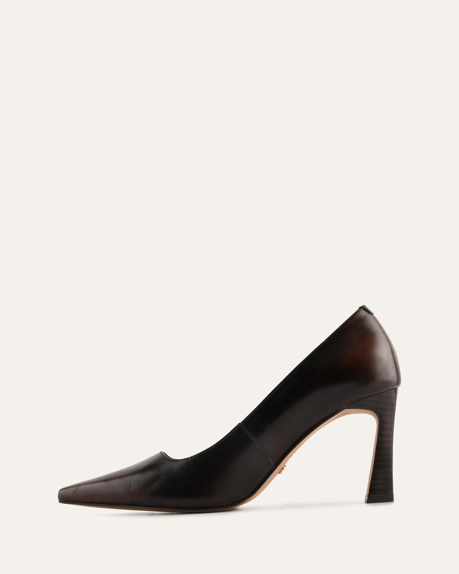 LAWSEN HIGH HEELS CHOCOLATE LEATHER image