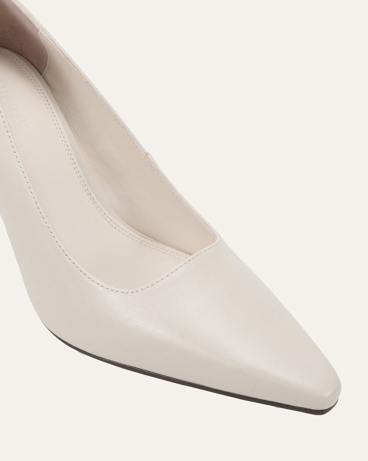 LAWSEN HIGH HEELS MILK WHITE LEATHER
