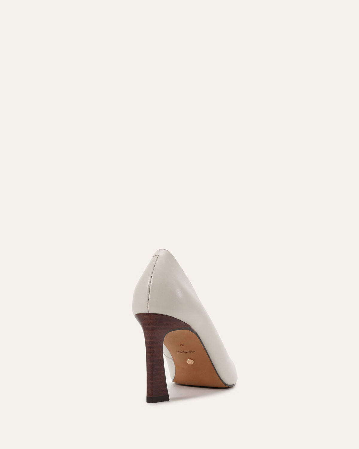 LAWSEN HIGH HEELS MILK WHITE LEATHER