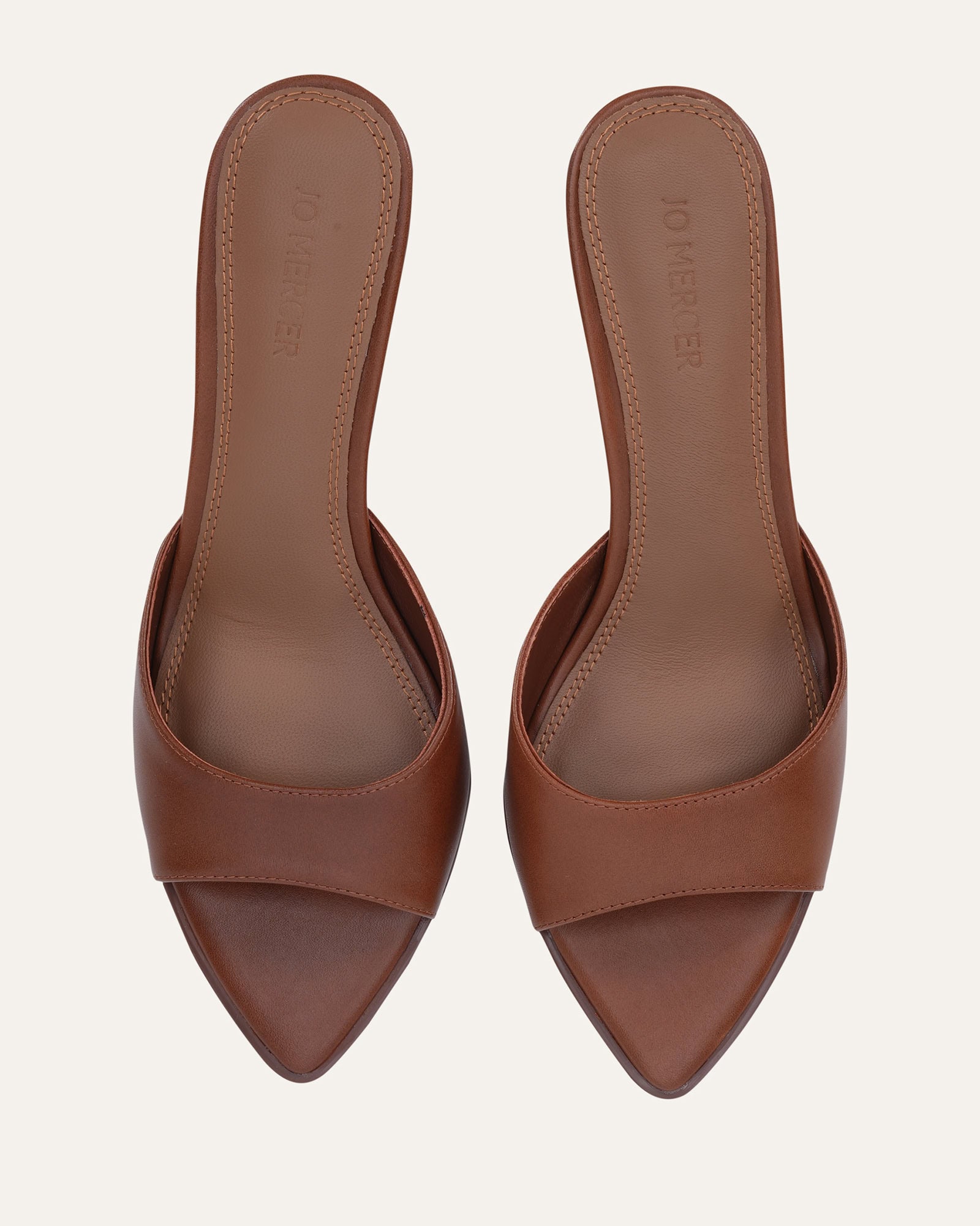 LEE MID HEEL SANDALS PECAN LEATHER image