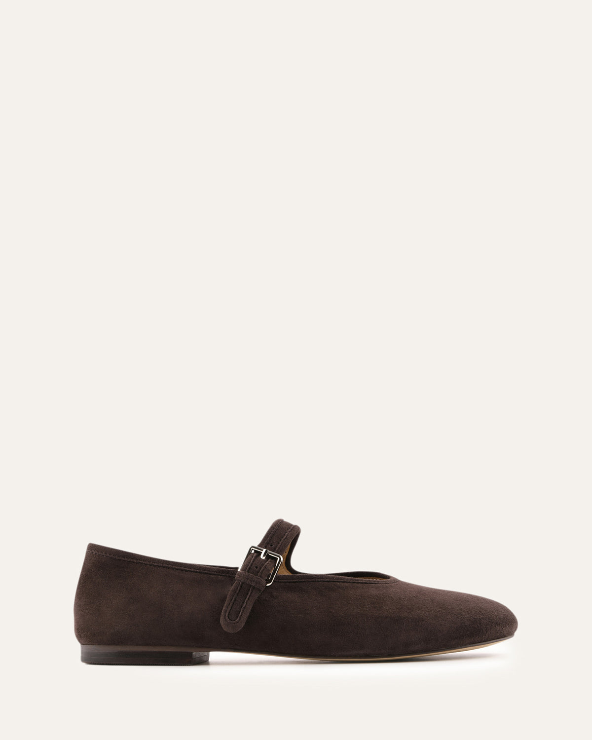 LENNY CASUAL FLATS BITTER CHOC SUEDE