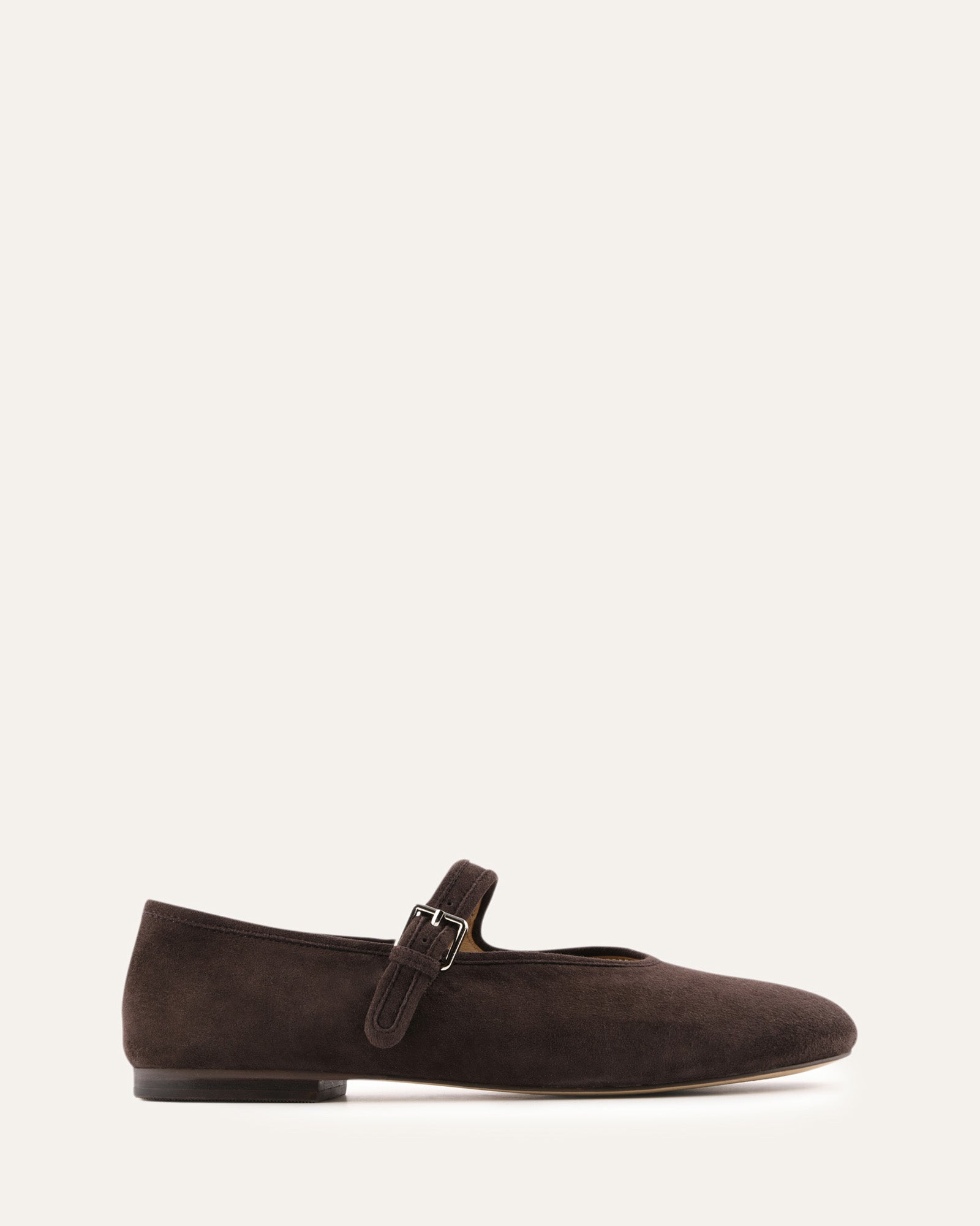 LENNY CASUAL FLATS BITTER CHOC SUEDE