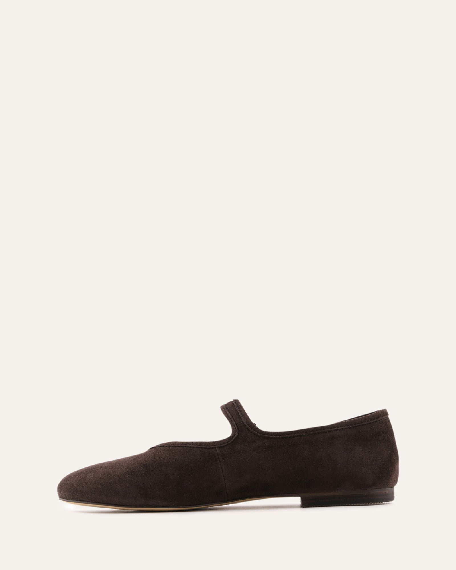 LENNY CASUAL FLATS BITTER CHOC SUEDE image