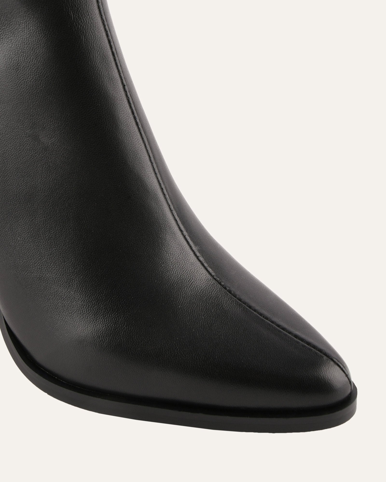 LEVI HIGH ANKLE BOOTS BLACK LEATHER image