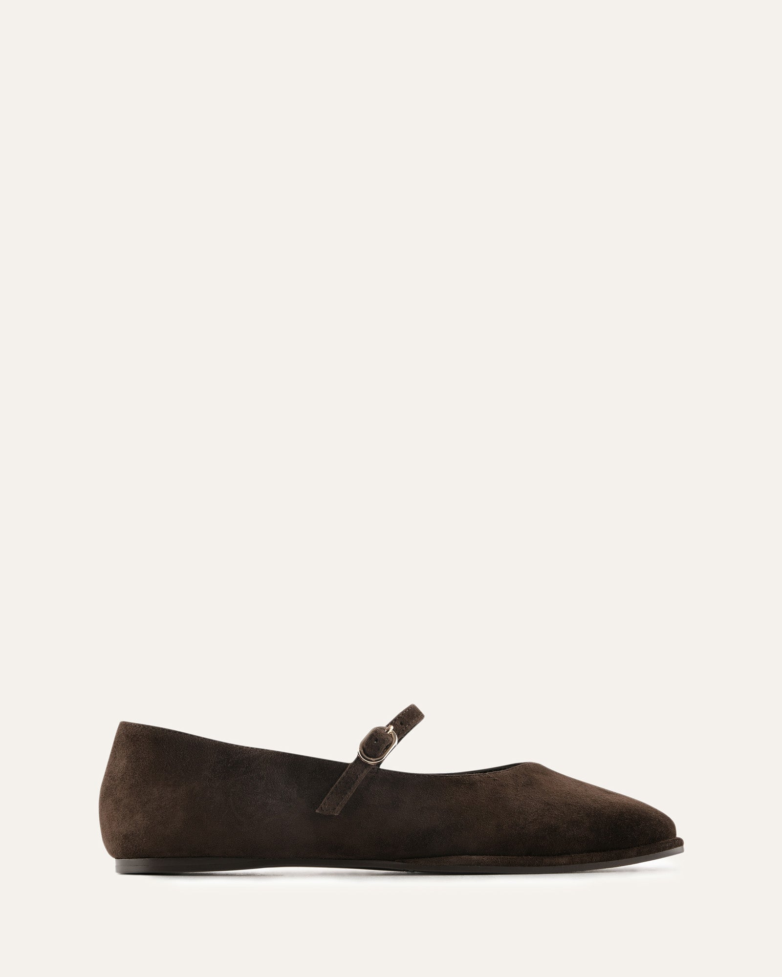 LIANA CASUAL FLATS BITTER CHOC SUEDE image