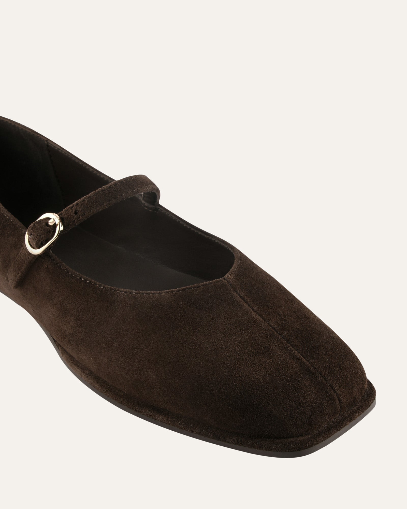 LIANA CASUAL FLATS BITTER CHOC SUEDE image