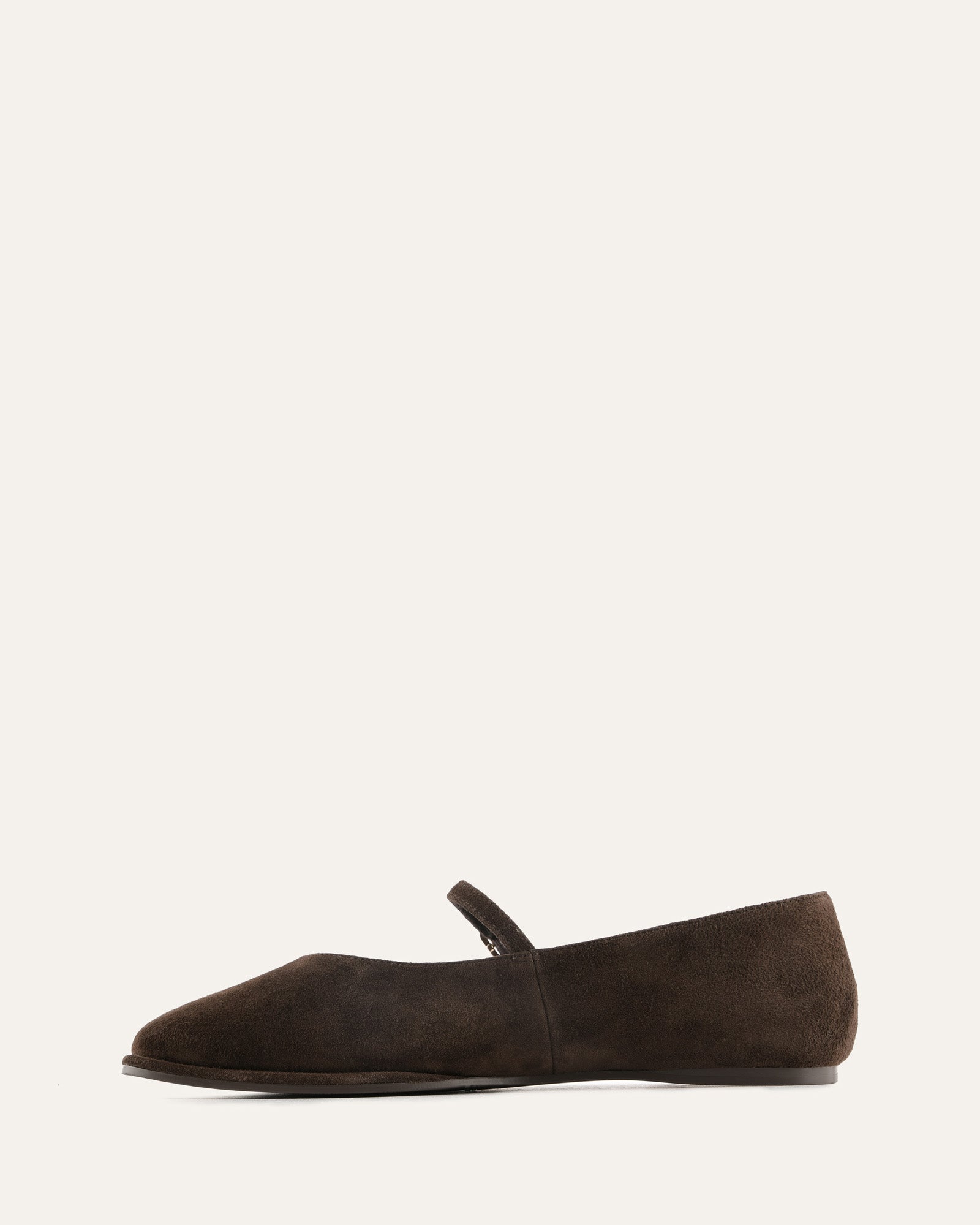 LIANA CASUAL FLATS BITTER CHOC SUEDE image