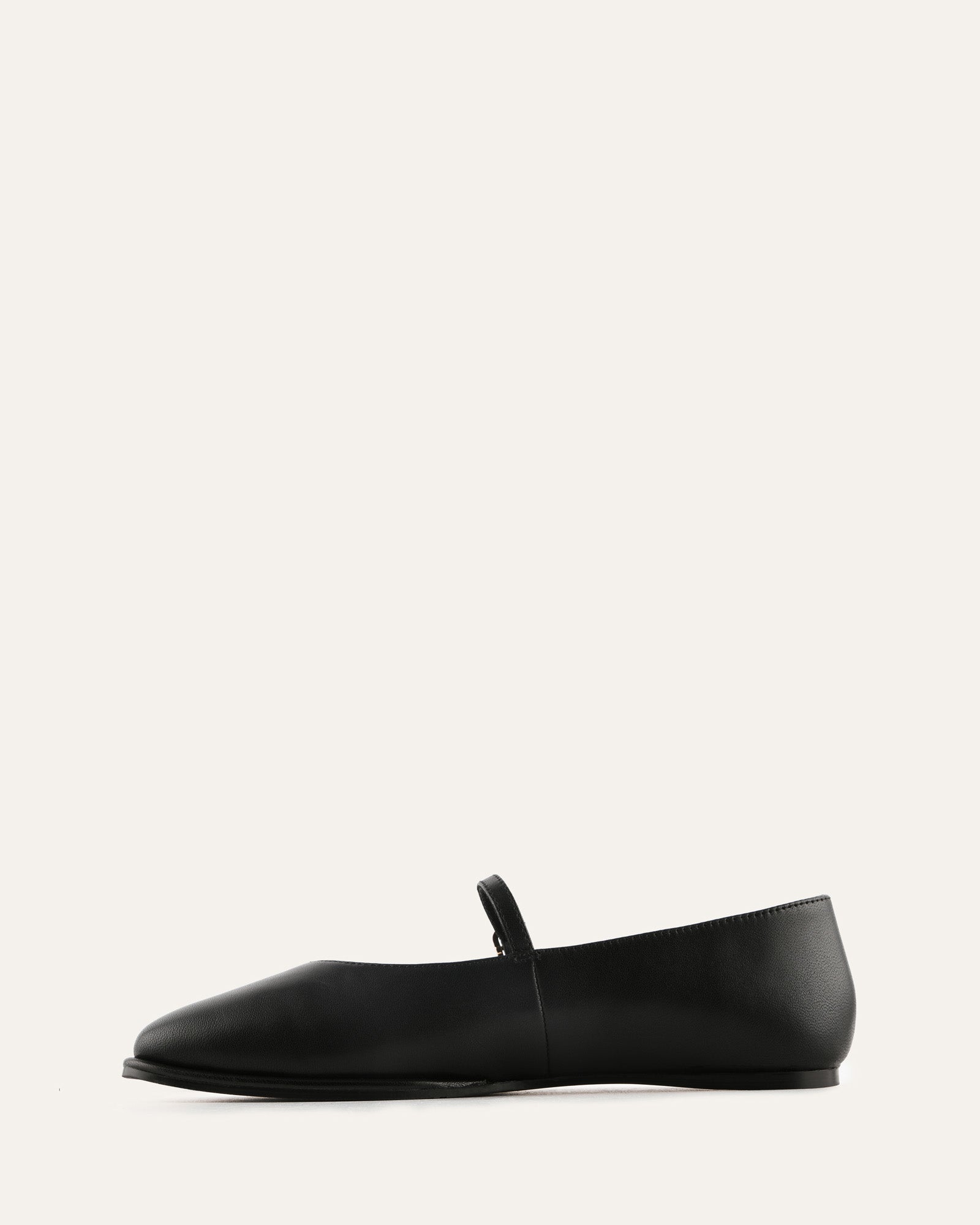LIANA CASUAL FLATS BLACK LEATHER image