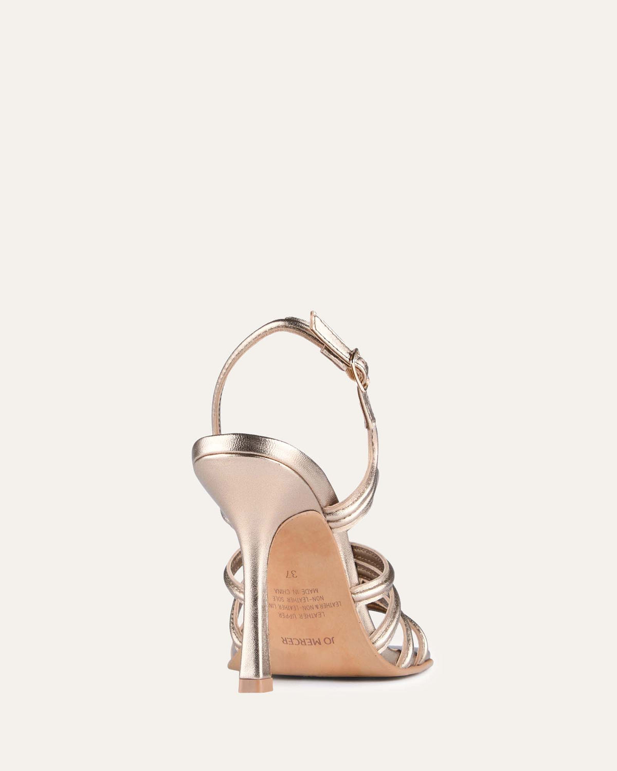 LIBBY HIGH HEEL SANDALS SOFT GOLD LEATHER