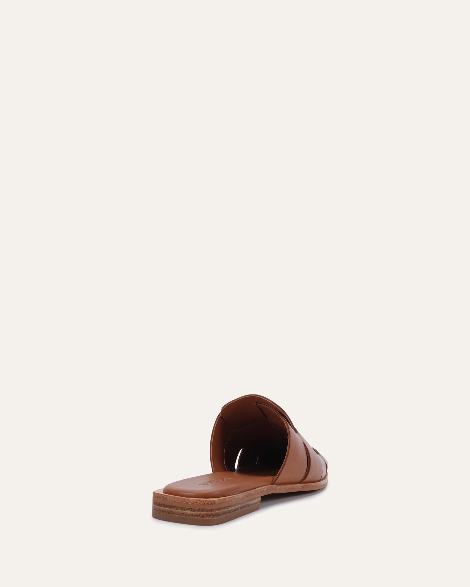 LOPEZ CASUAL SLIDES TUSCAN TAN LEATHER image