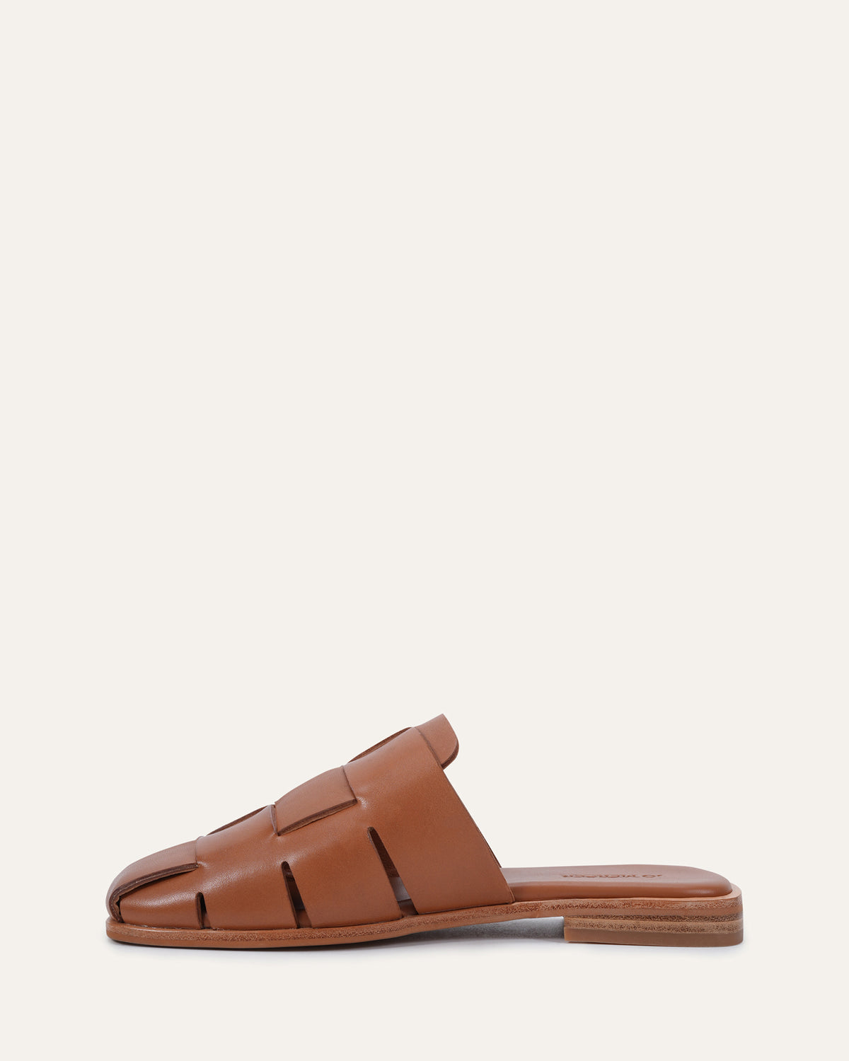 LOPEZ CASUAL SLIDES TUSCAN TAN LEATHER