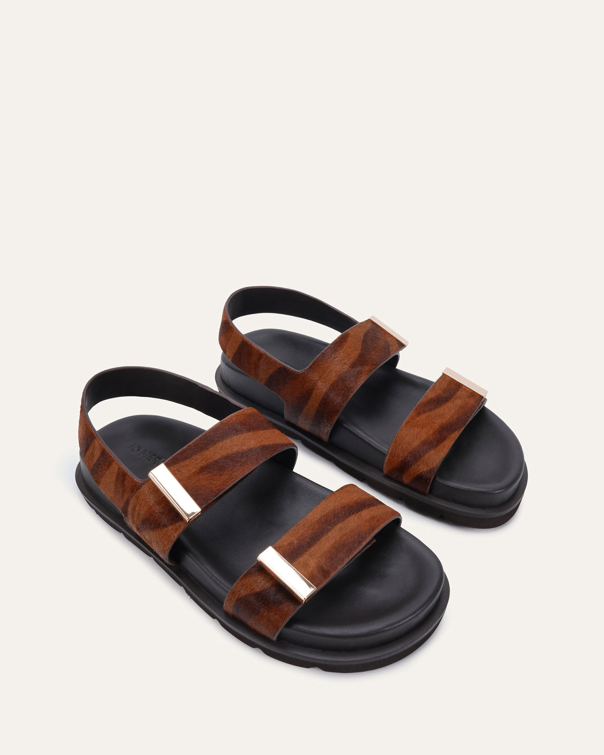 LORENA FLAT SANDALS TIGER STRIPE