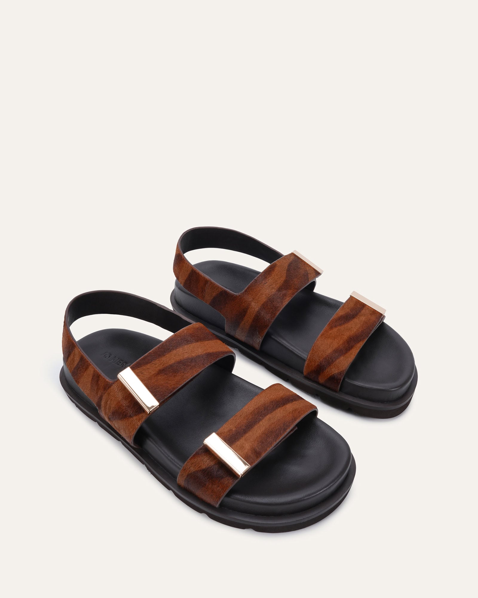 LORENA FLAT SANDALS TIGER STRIPE image