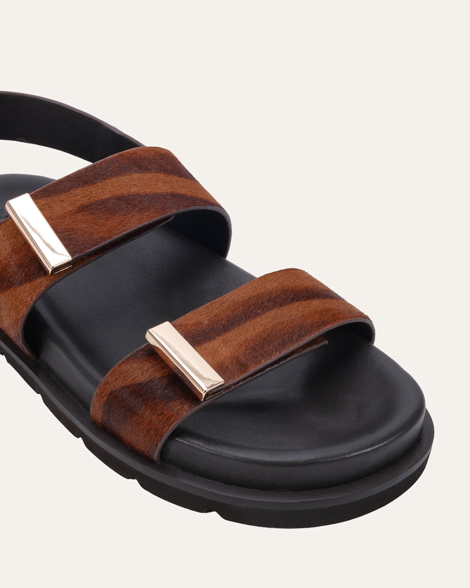LORENA FLAT SANDALS TIGER STRIPE image