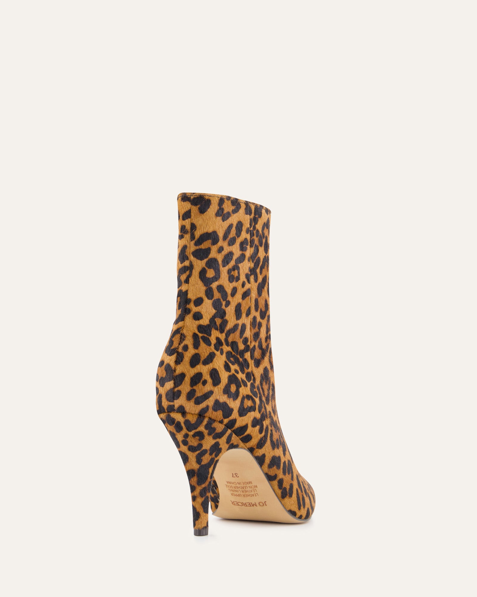 LOTTIE HIGH ANKLE BOOTS LEOPARD PRINT LEATHER image